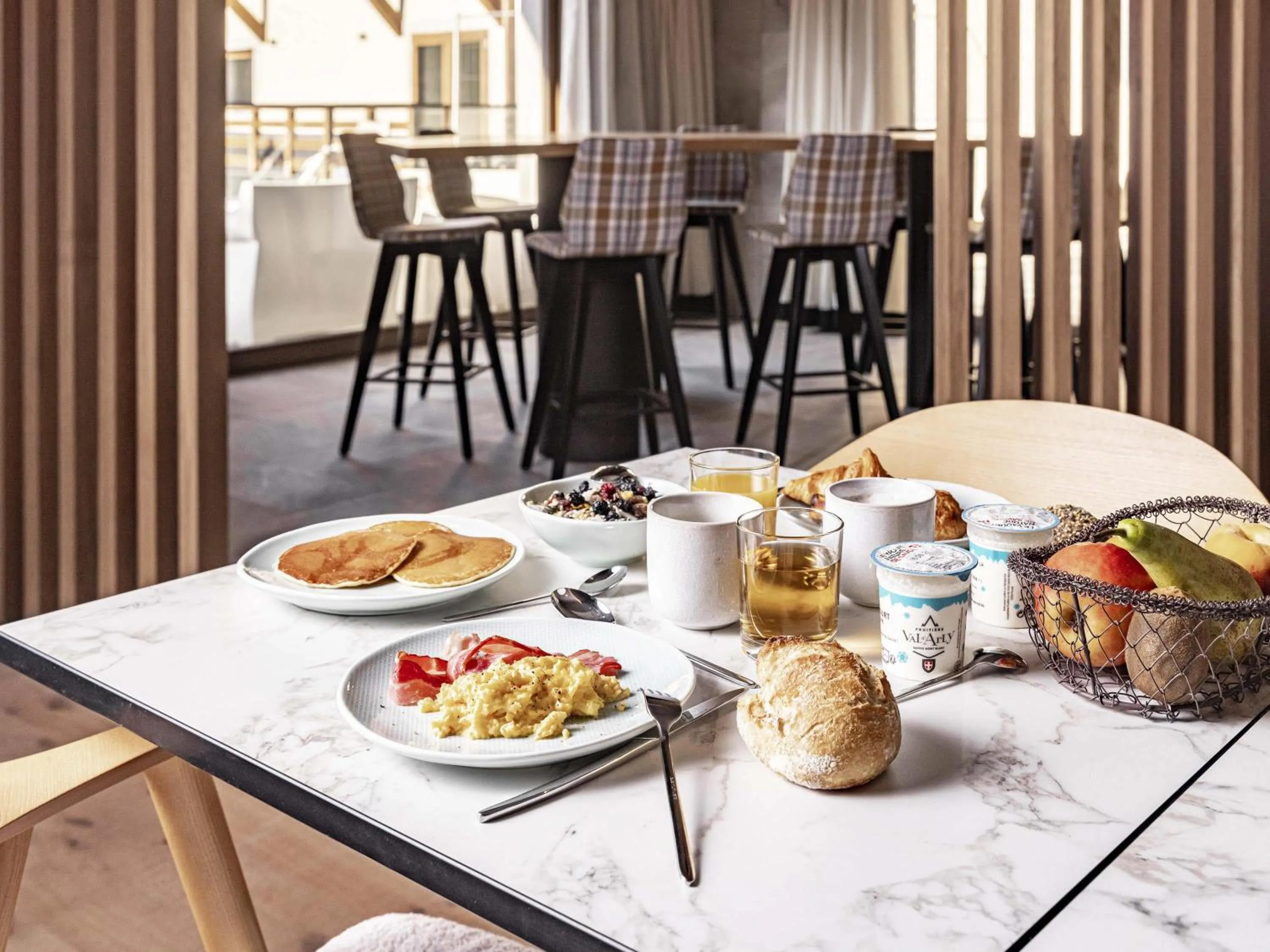 Breakfast in Novotel Megève Mont-Blanc