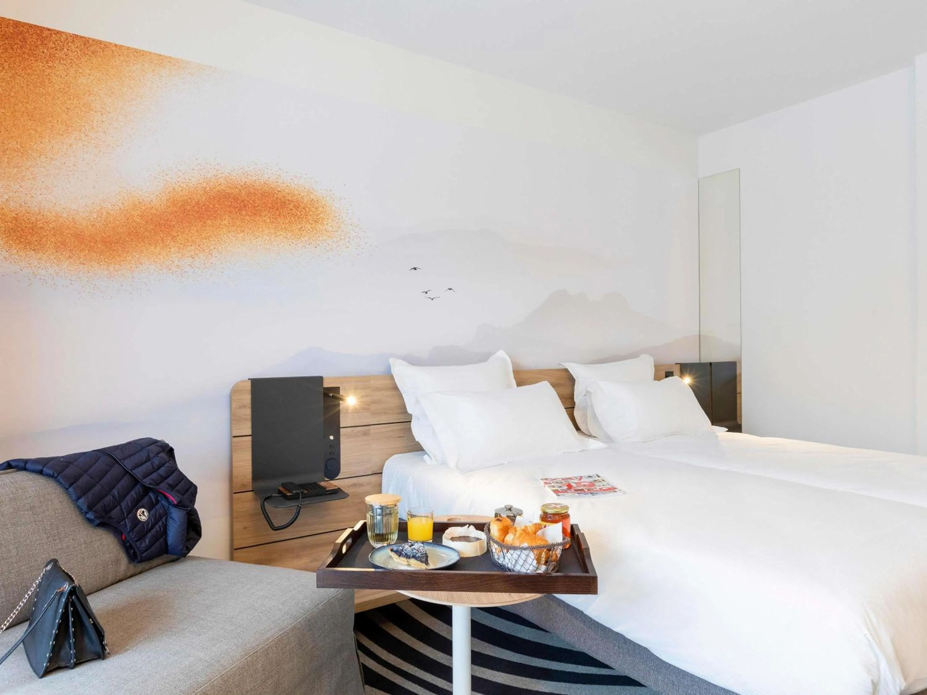 Bedroom, Bed in Novotel Megève Mont-Blanc