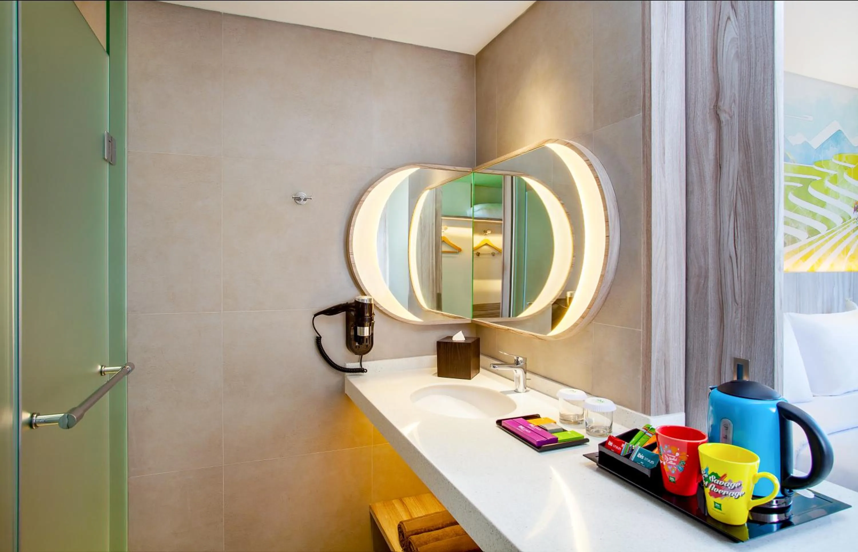 Bathroom in ibis Styles Bandung Grand Central