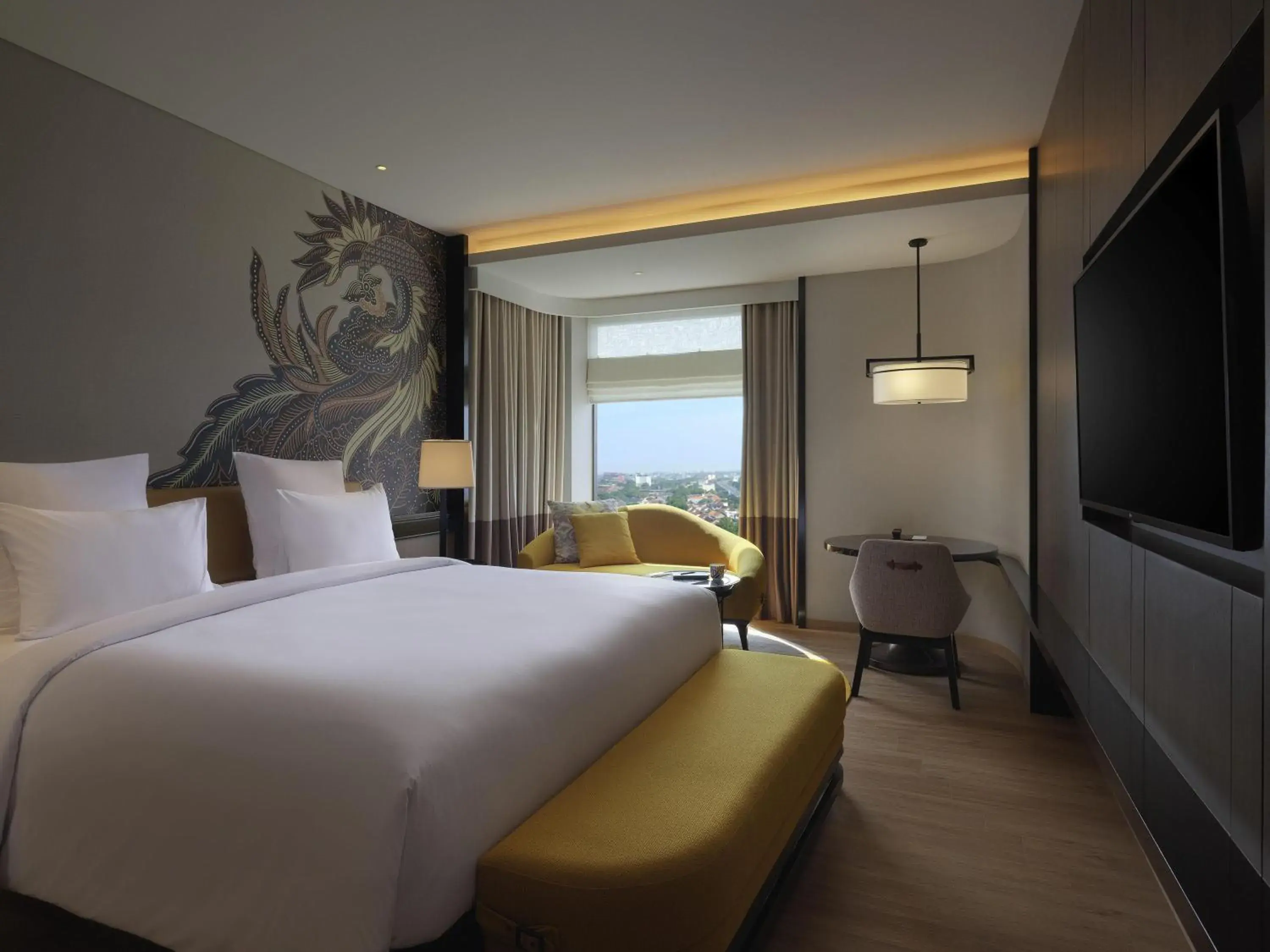 Deluxe King Room with City View in Pullman Bandung Grand Central Deluxe King Room with City View in Pullman Bandung Grand Central
