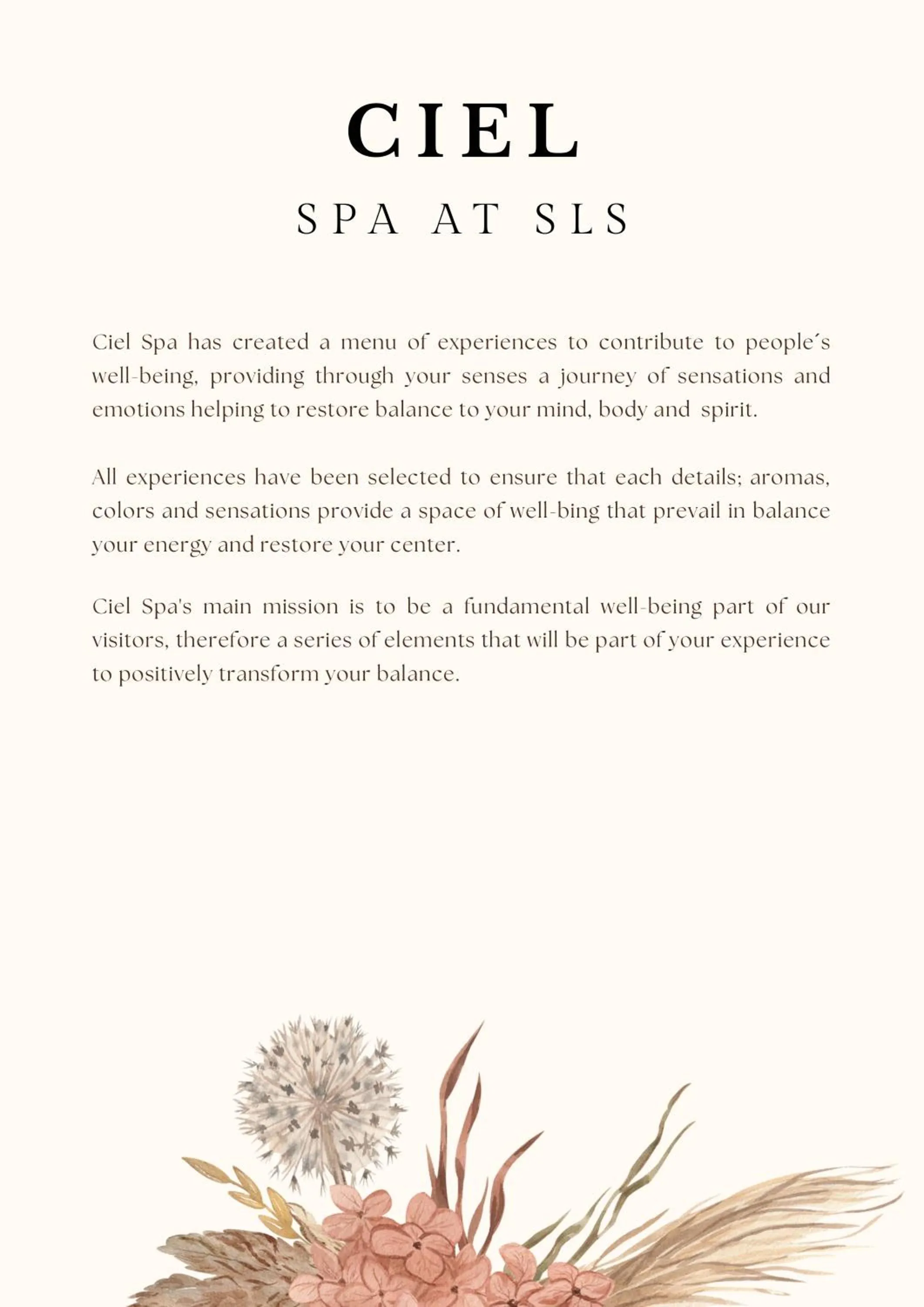 Spa and wellness centre/facilities in SLS Cancun