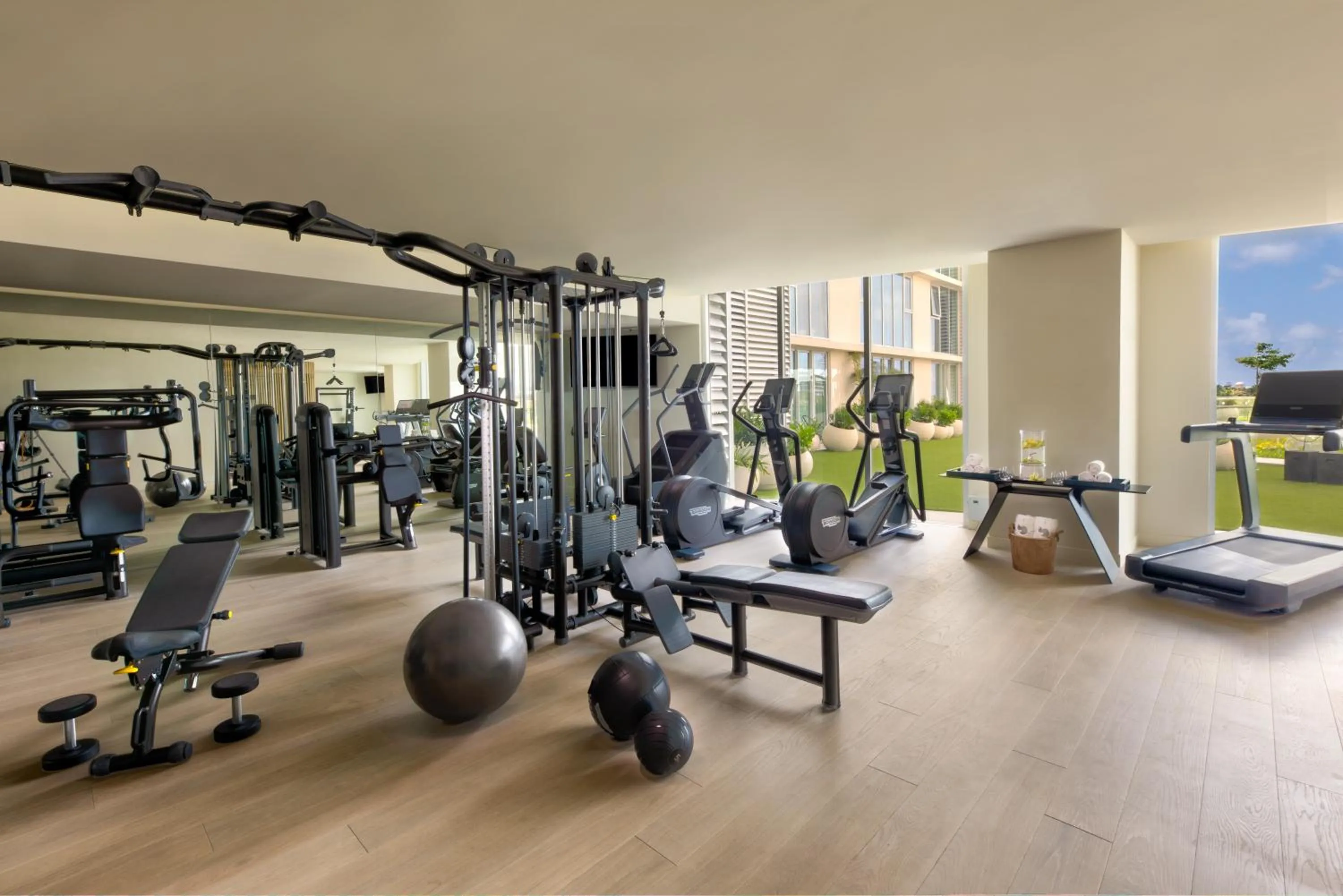 Fitness centre/facilities in SLS Cancun