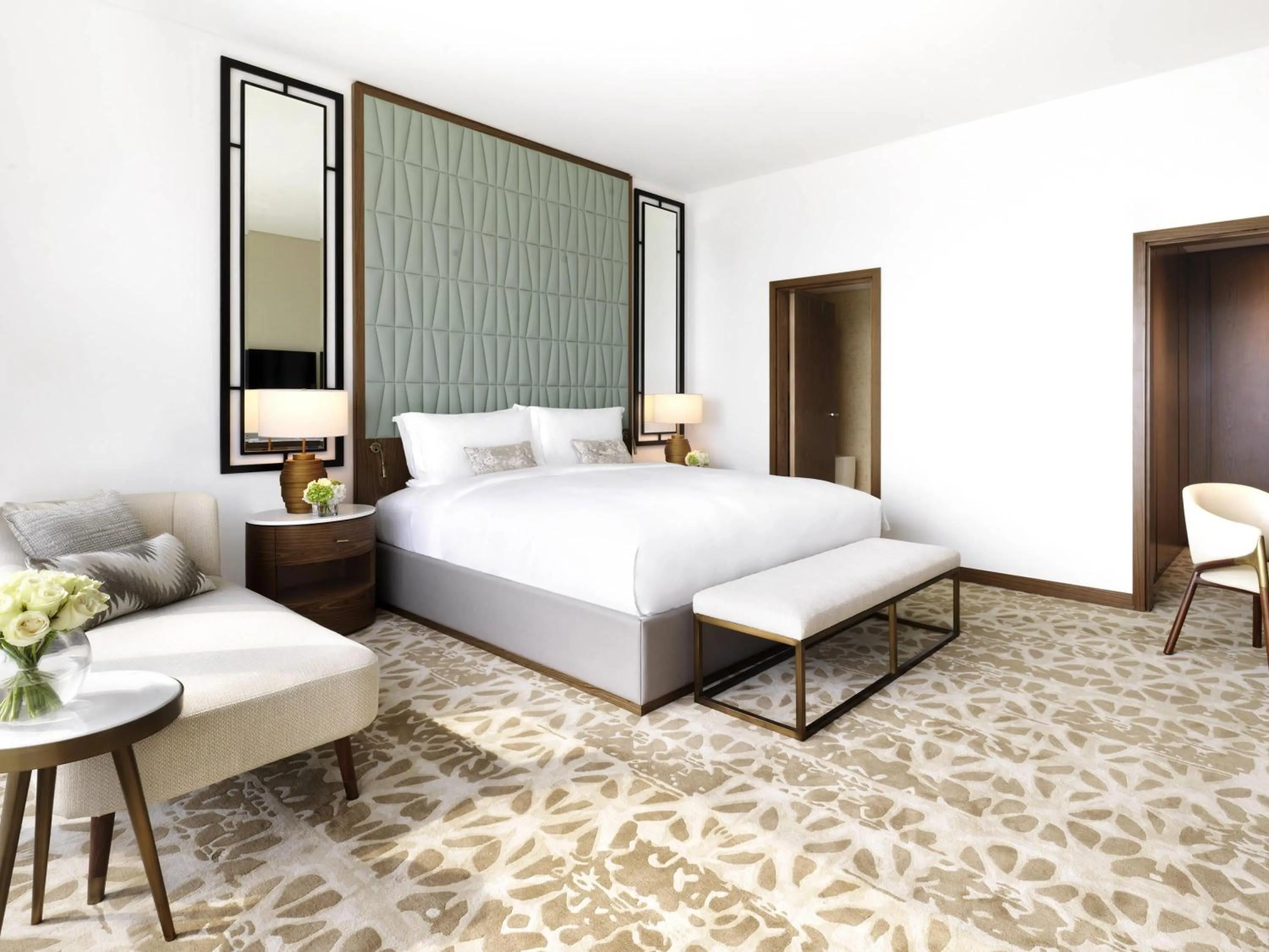 Bedroom, Bed in Sofitel Dubai The Obelisk