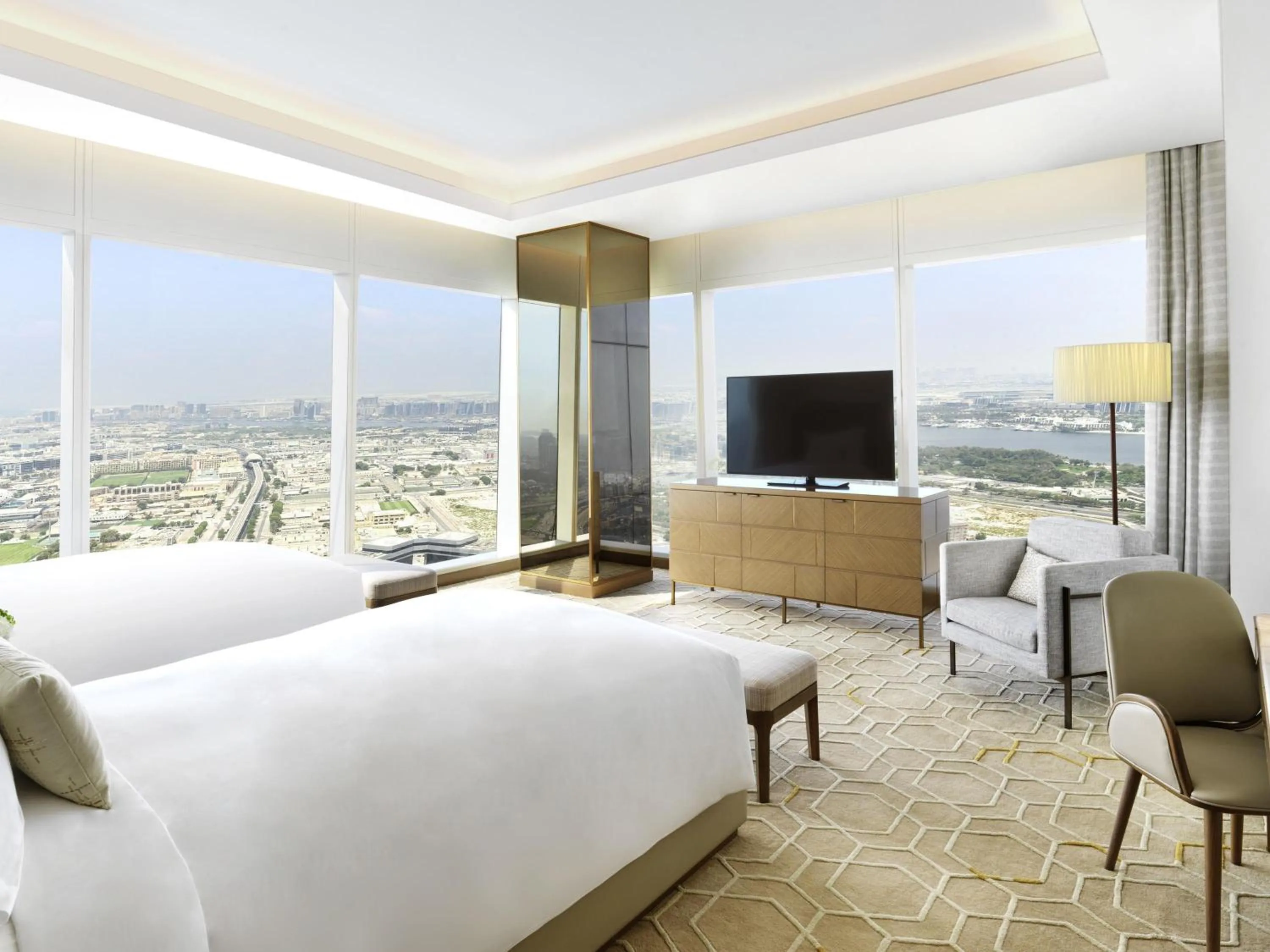 Bedroom, Bed in Sofitel Dubai The Obelisk
