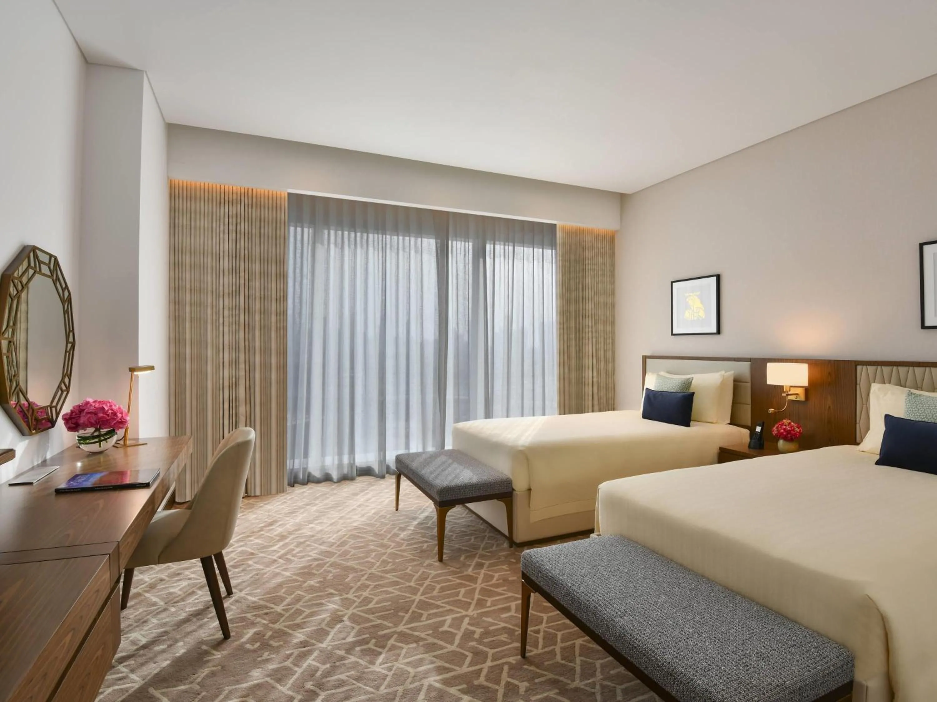 Bedroom, Bed in Sofitel Dubai The Obelisk