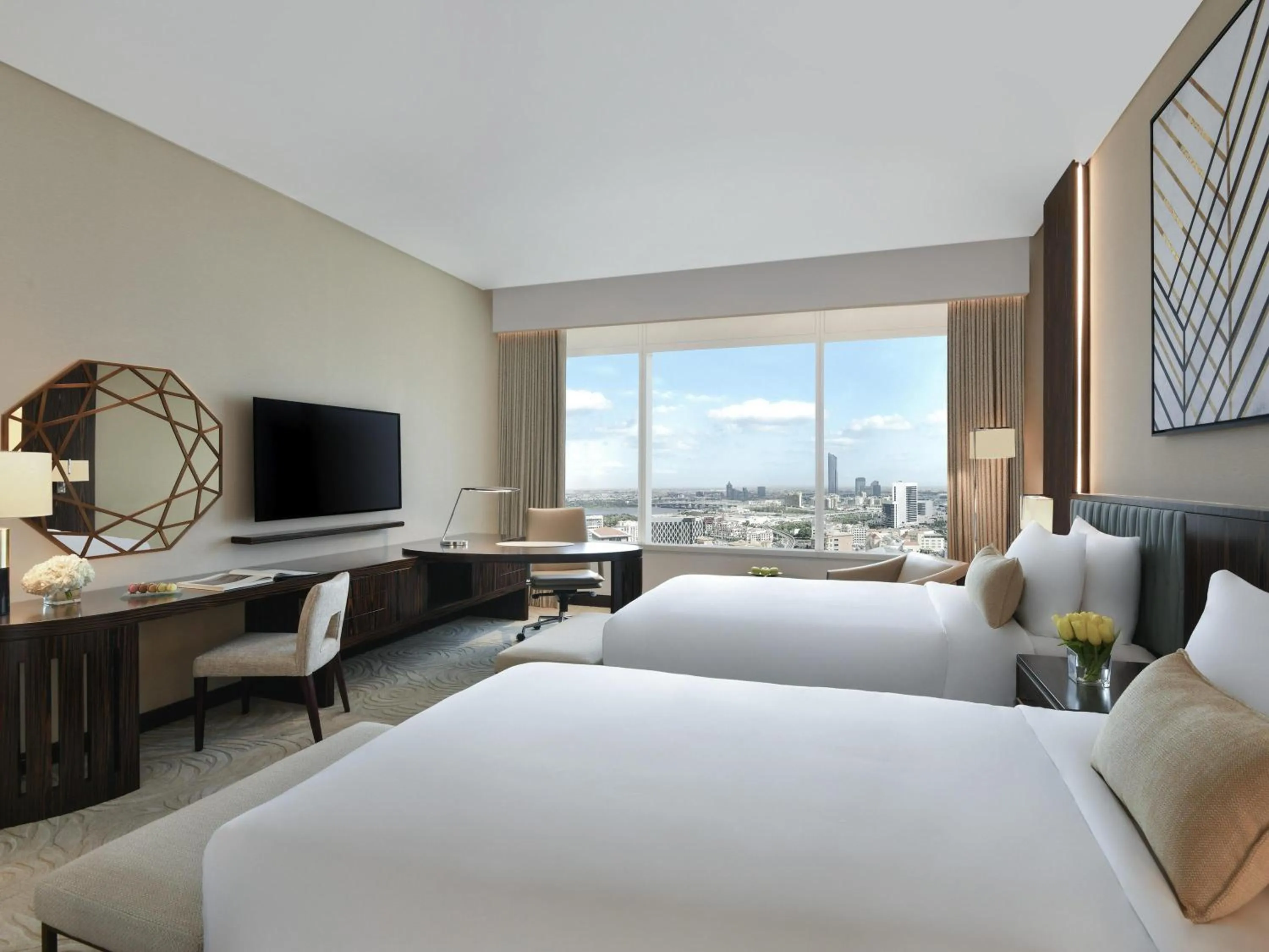 Bedroom, Bed in Sofitel Dubai The Obelisk