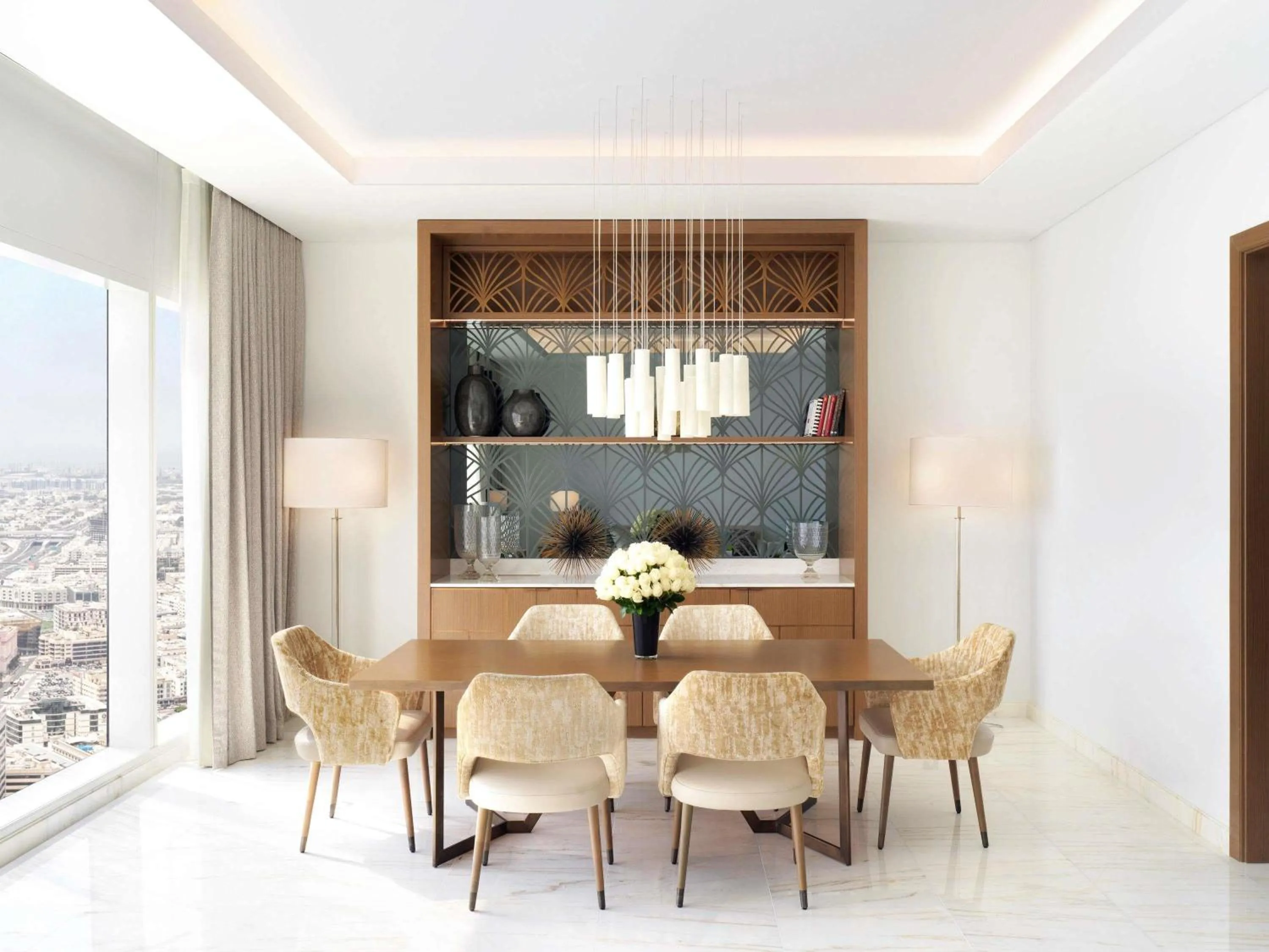 Bedroom in Sofitel Dubai The Obelisk