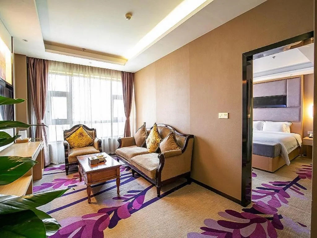 Bed in Lavande Hotel Leshan High-speed Railway Station Wanda Plaza