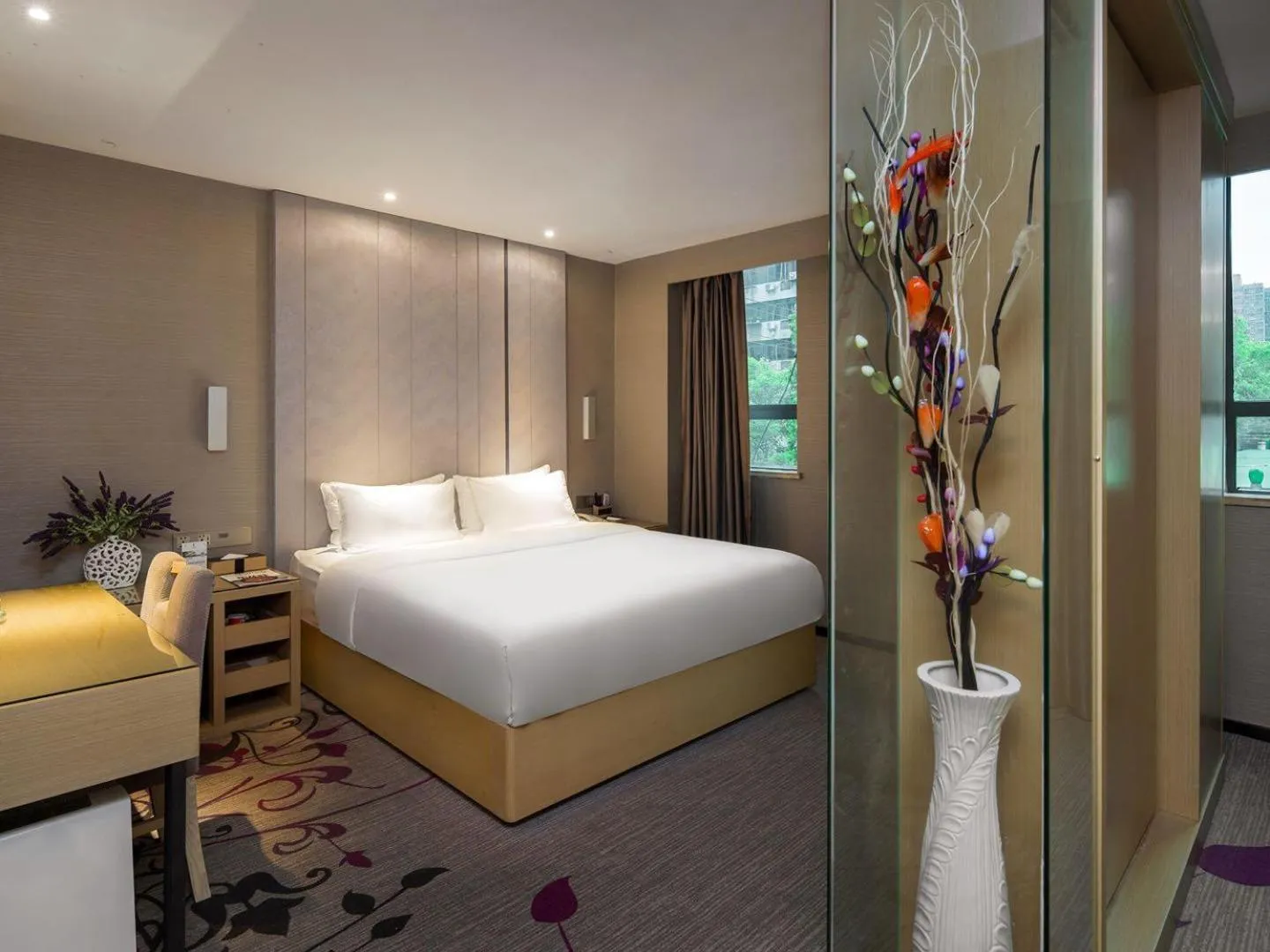 Bed in Lavande Hotel Hengyang Changsheng West Road Nanhua University