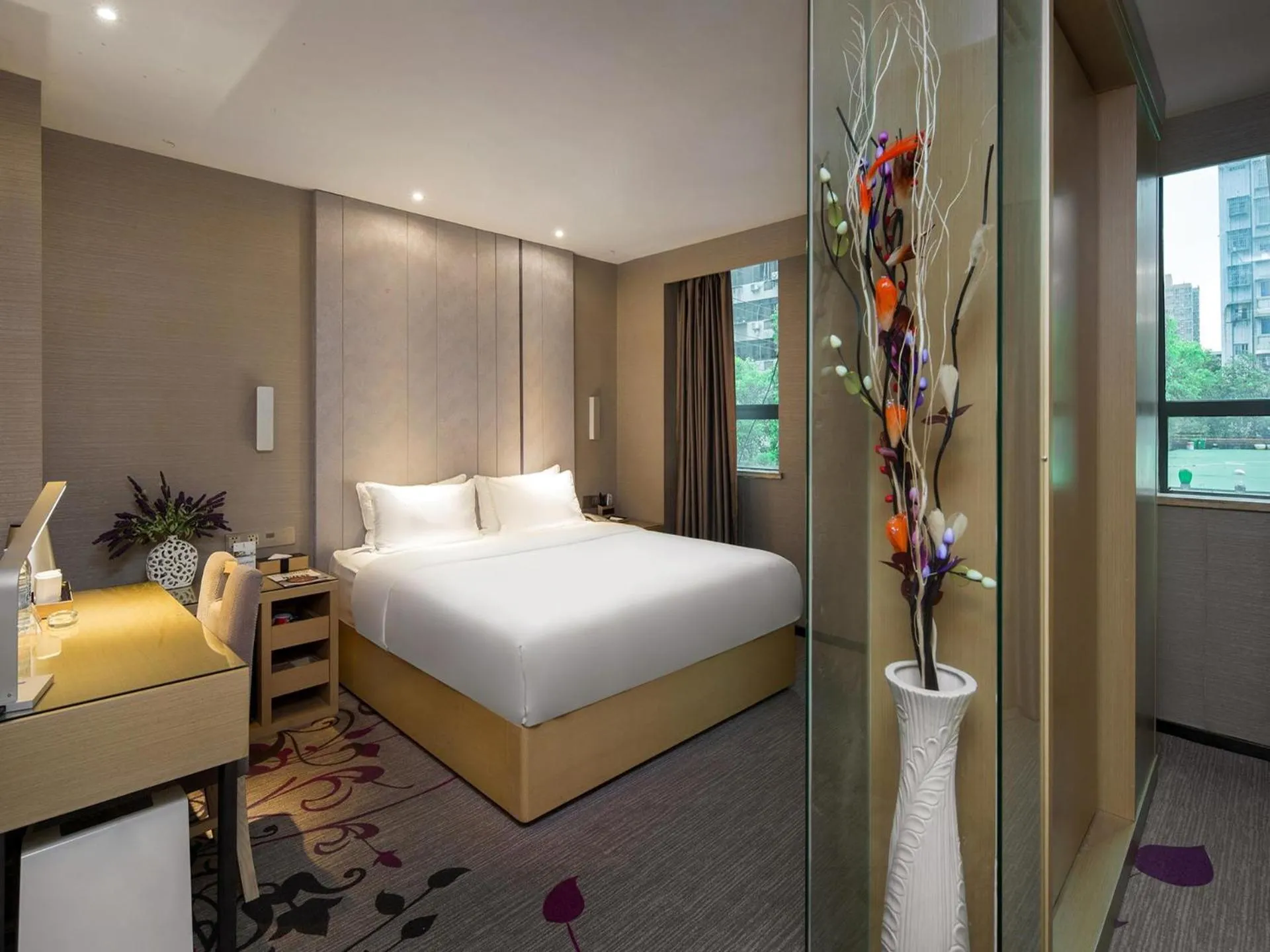 Bed in Lavande Hotel Hengyang Changsheng West Road Nanhua University