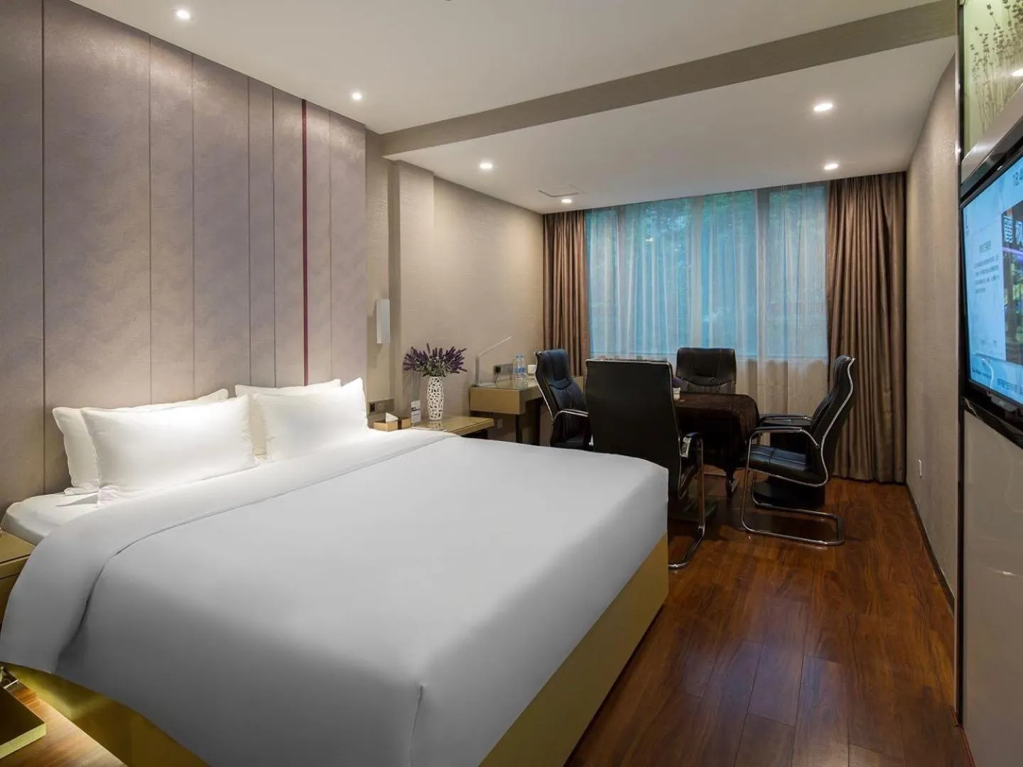 Bed in Lavande Hotel Hengyang Changsheng West Road Nanhua University