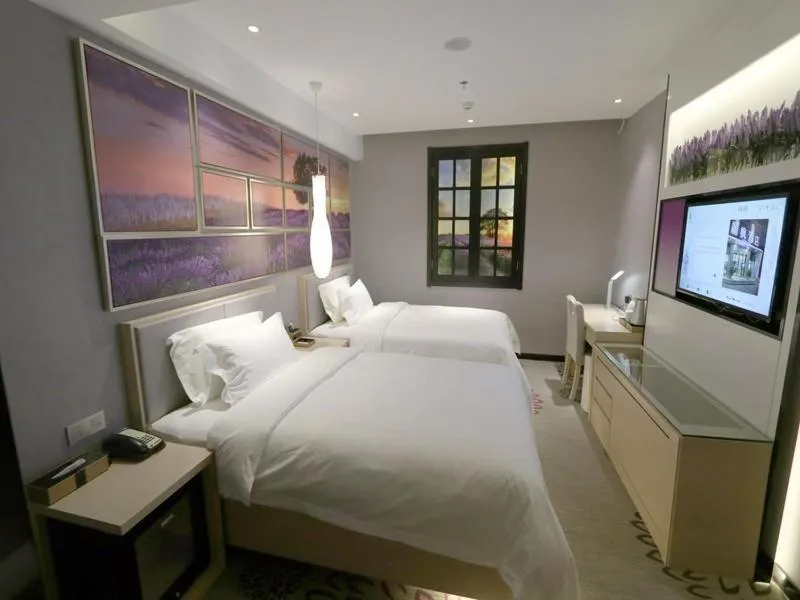 Bed in Lavande Hotel Jilin Songjiang Road Jiangwan Bridge Branch