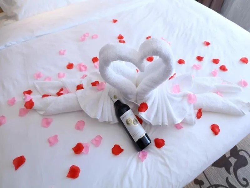 Bed in Lavande Hotel Jilin Songjiang Road Jiangwan Bridge Branch