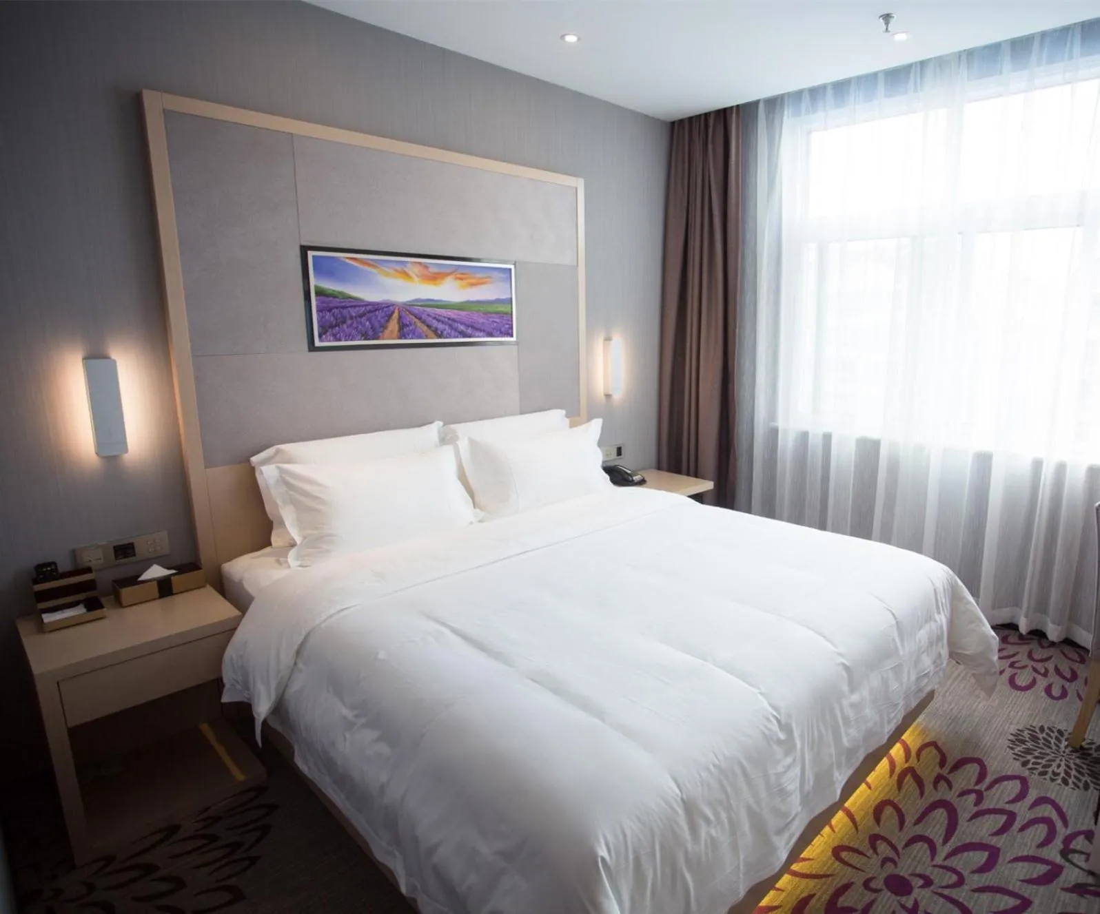 Bed in Lavande Hotel Xuzhou East High-speed Rail Station Jinshanqiao Development Zone Branch