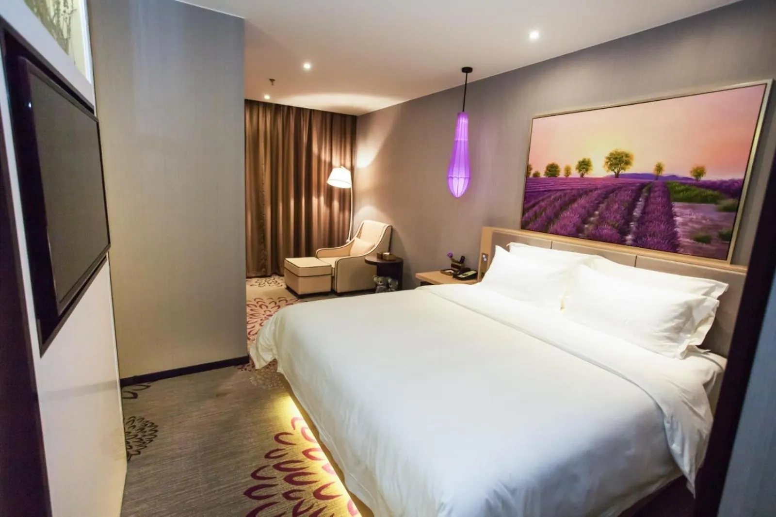 Bed in Lavande Hotel Xuzhou East High-speed Rail Station Jinshanqiao Development Zone Branch