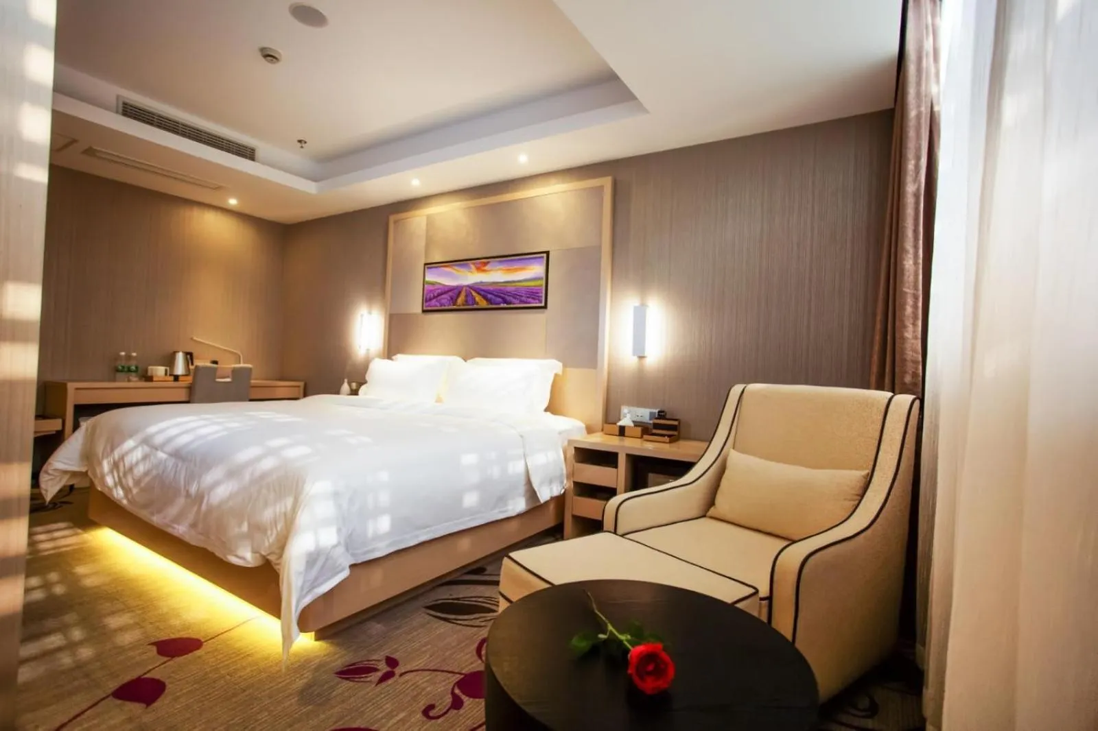 Bed in Lavande Hotel Xuzhou East High-speed Rail Station Jinshanqiao Development Zone Branch