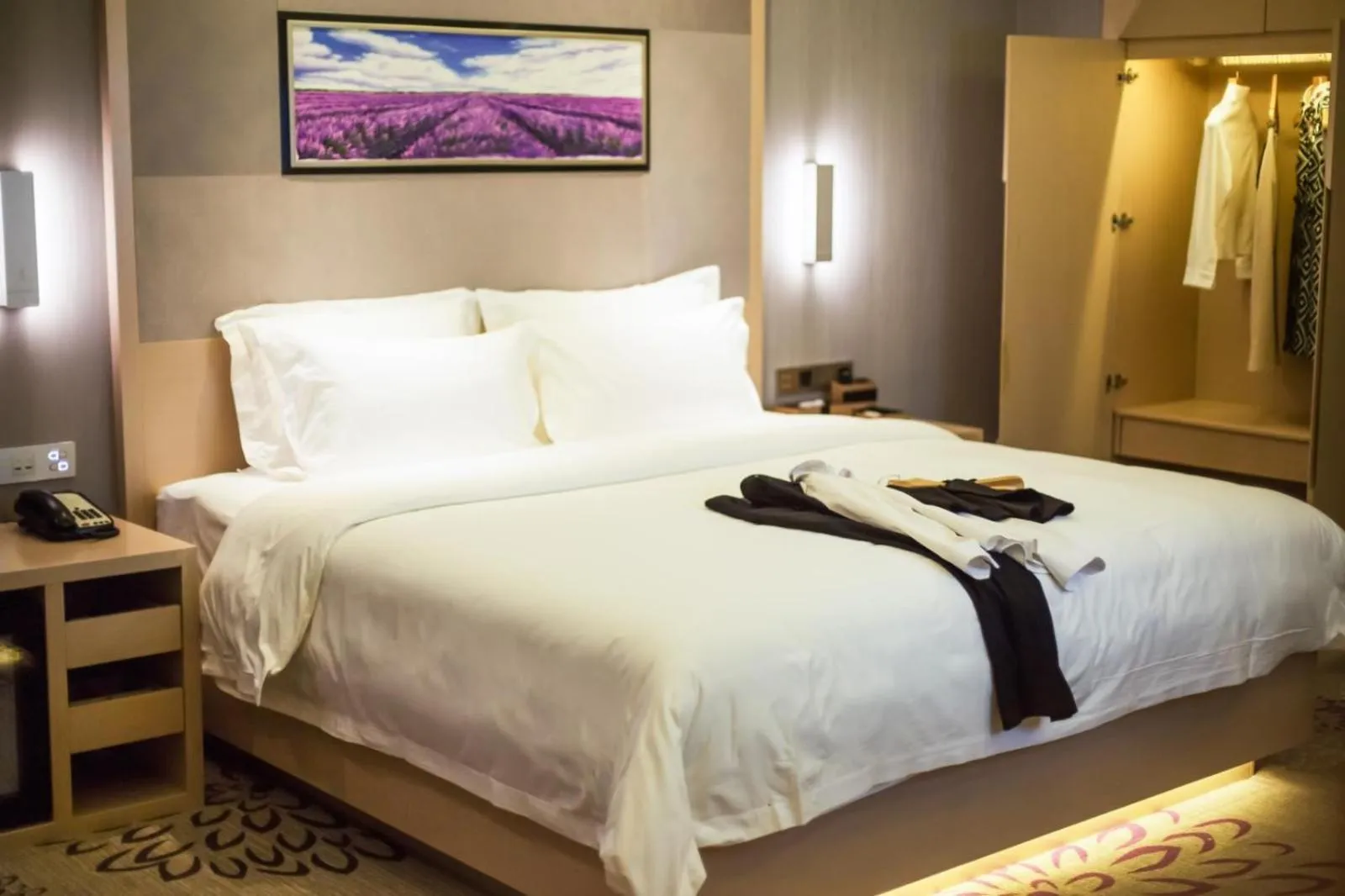 Bed in Lavande Hotel Xuzhou East High-speed Rail Station Jinshanqiao Development Zone Branch