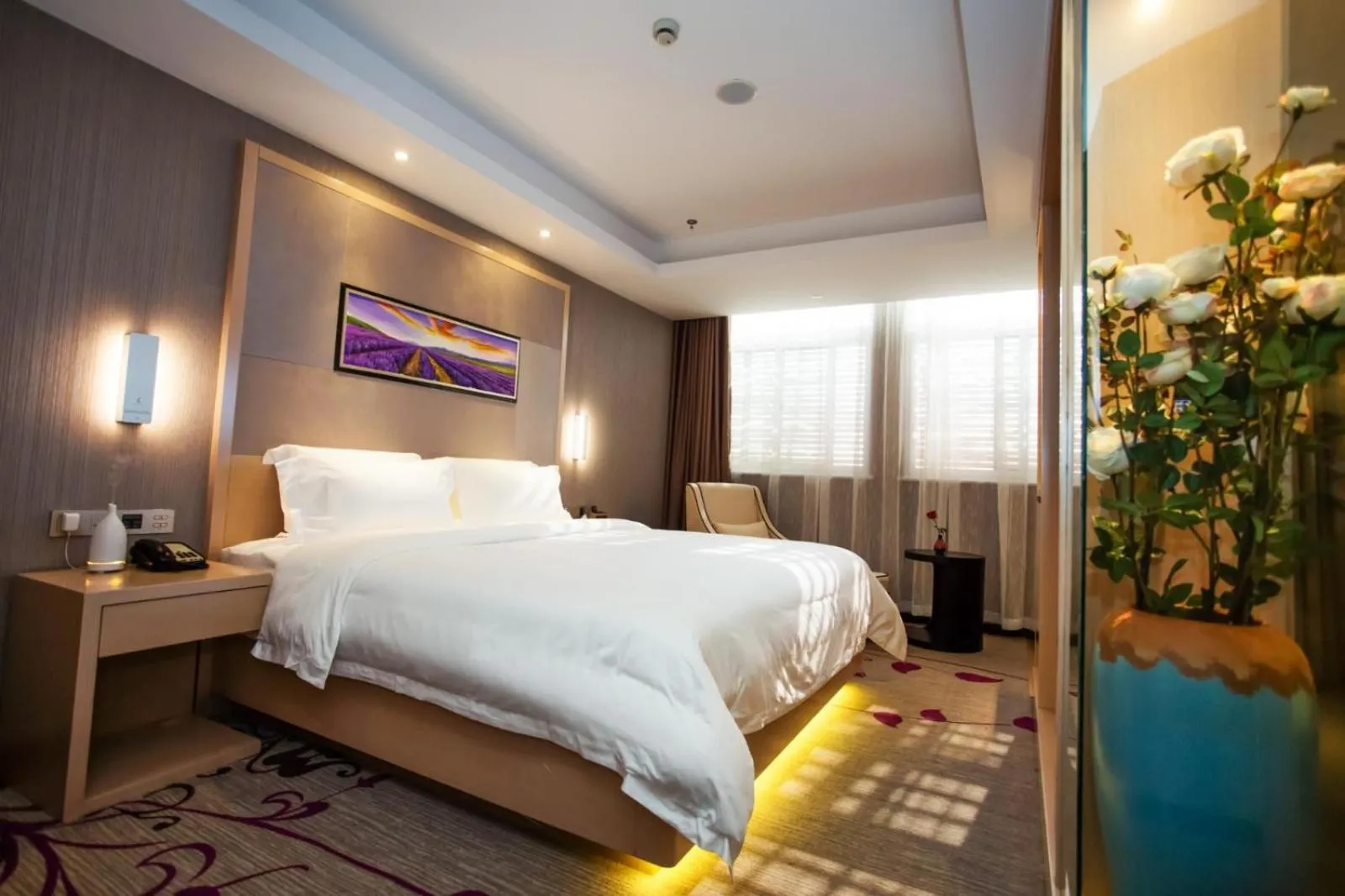 Bed in Lavande Hotel Xuzhou East High-speed Rail Station Jinshanqiao Development Zone Branch