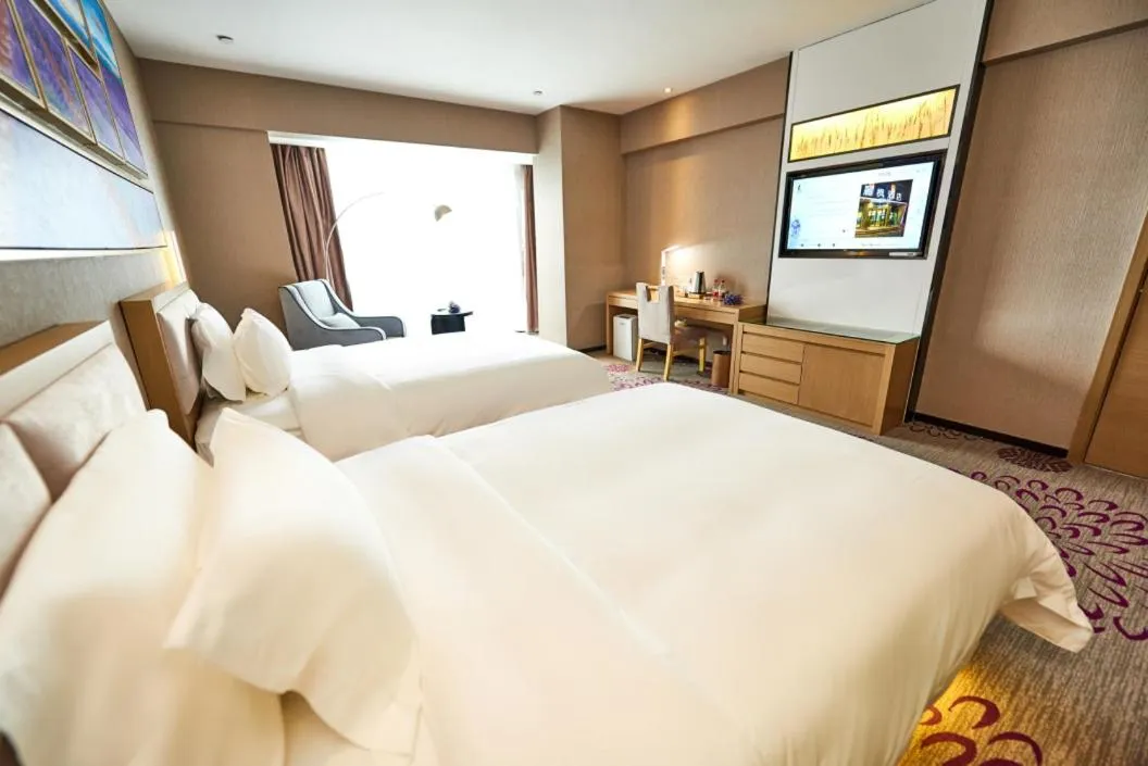 Bed in Lavande Hotel Haining Leather City Yintai Branch