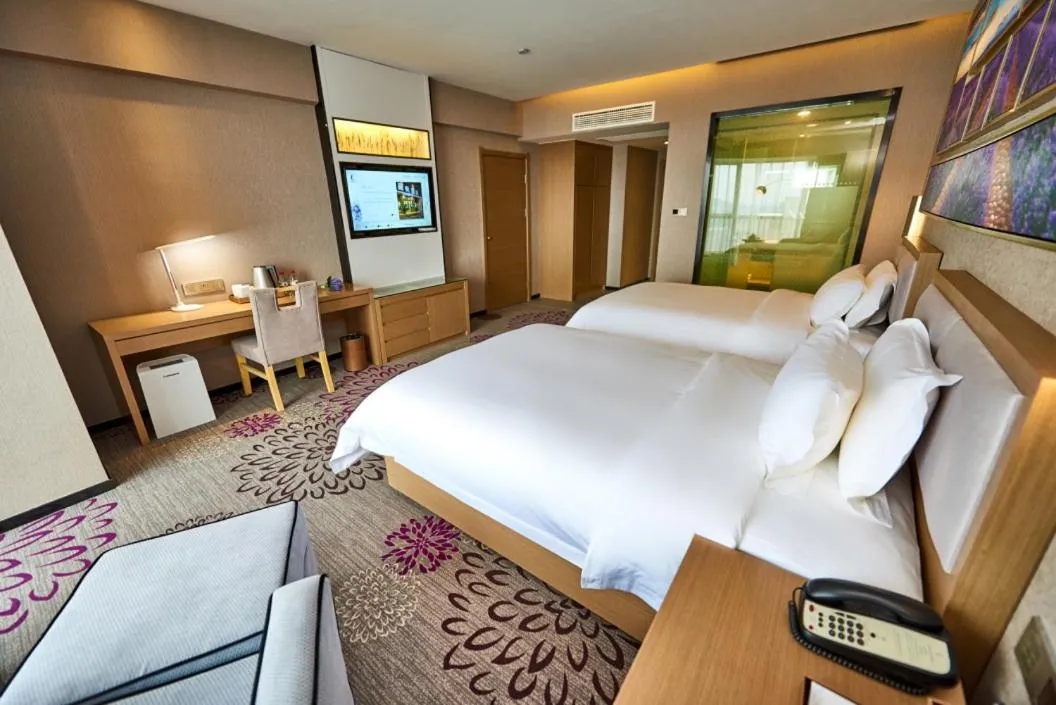 Bed in Lavande Hotel Haining Leather City Yintai Branch