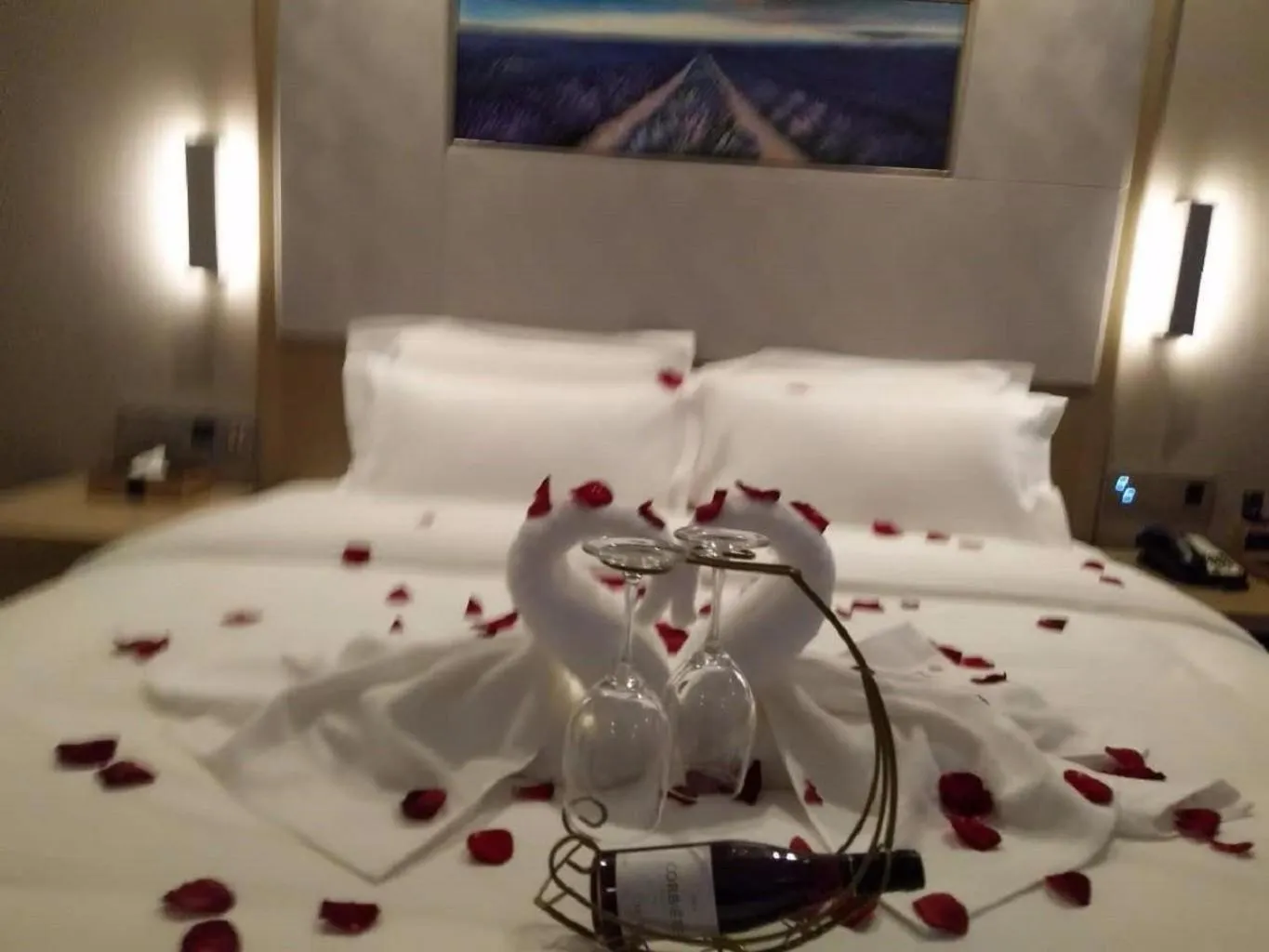 Bed in Lavande Hotel Haining Leather City Yintai Branch