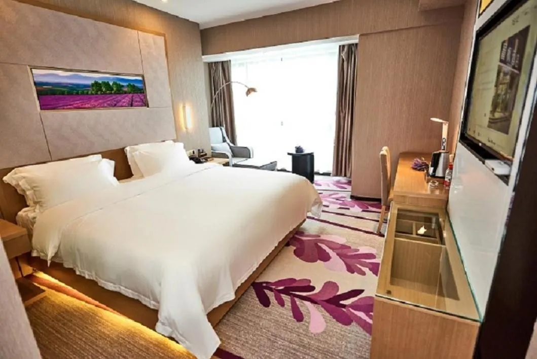 Bed in Lavande Hotel Haining Leather City Yintai Branch