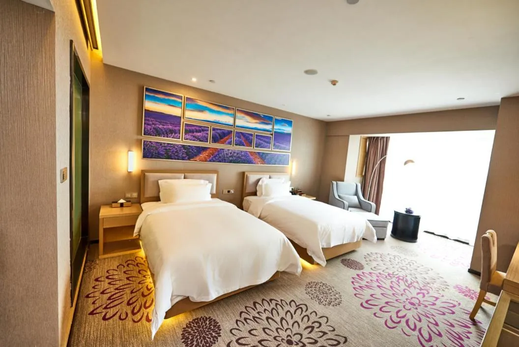 Bed in Lavande Hotel Haining Leather City Yintai Branch