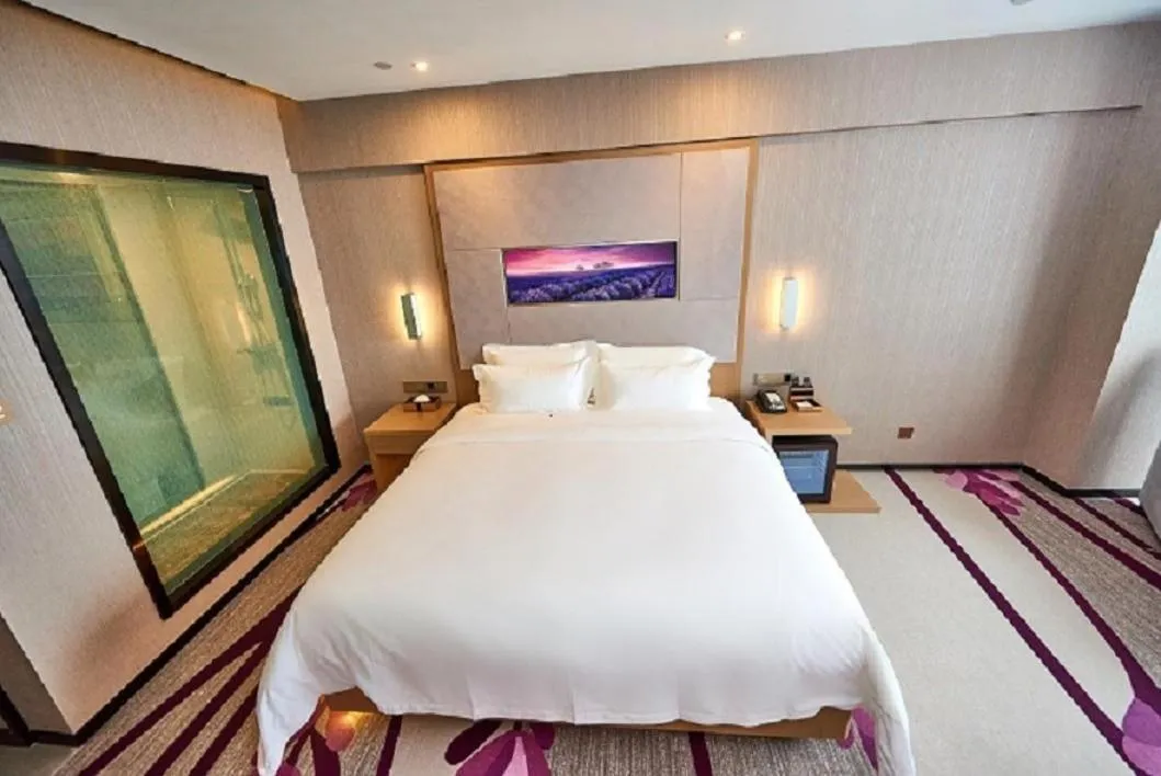 Bed in Lavande Hotel Haining Leather City Yintai Branch