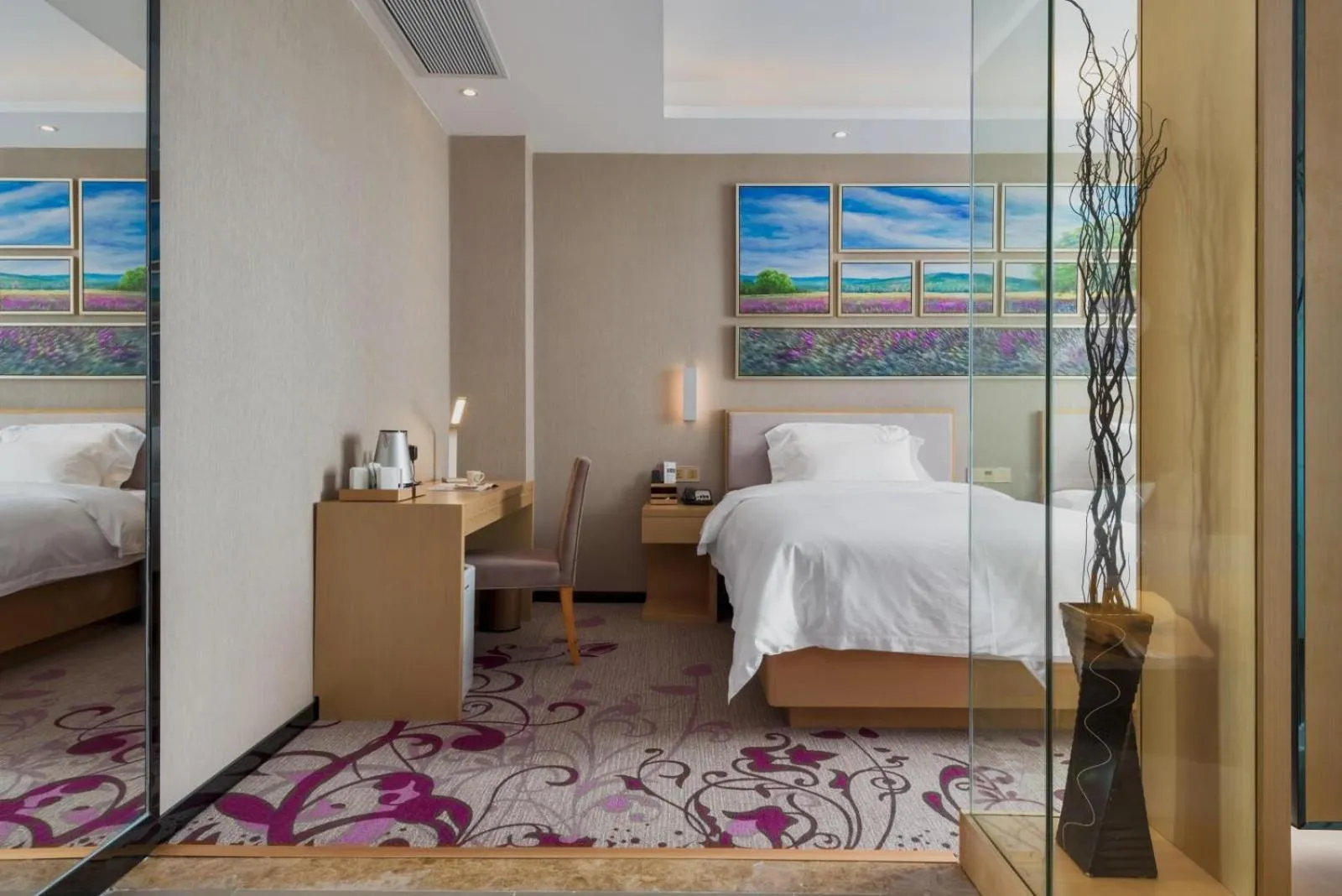 Bed in Lavande Hotel Guangzhou Sunac Cultural Tourism City Branch