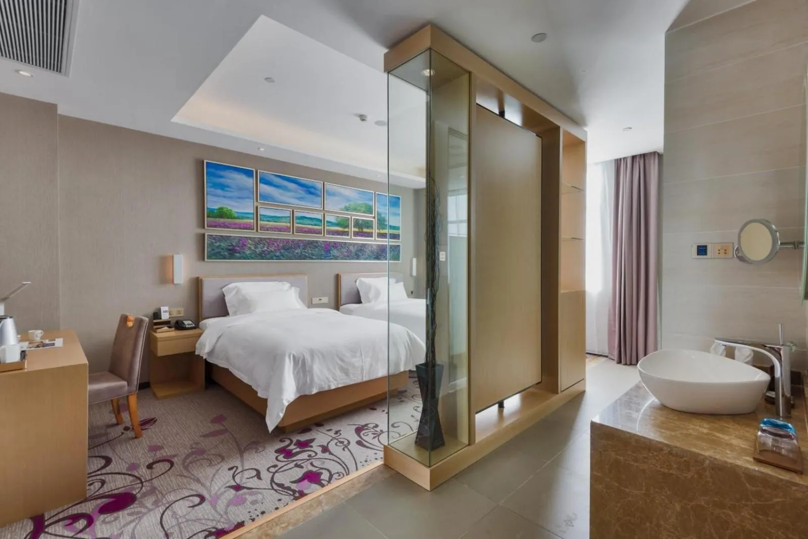 Bed in Lavande Hotel Guangzhou Sunac Cultural Tourism City Branch