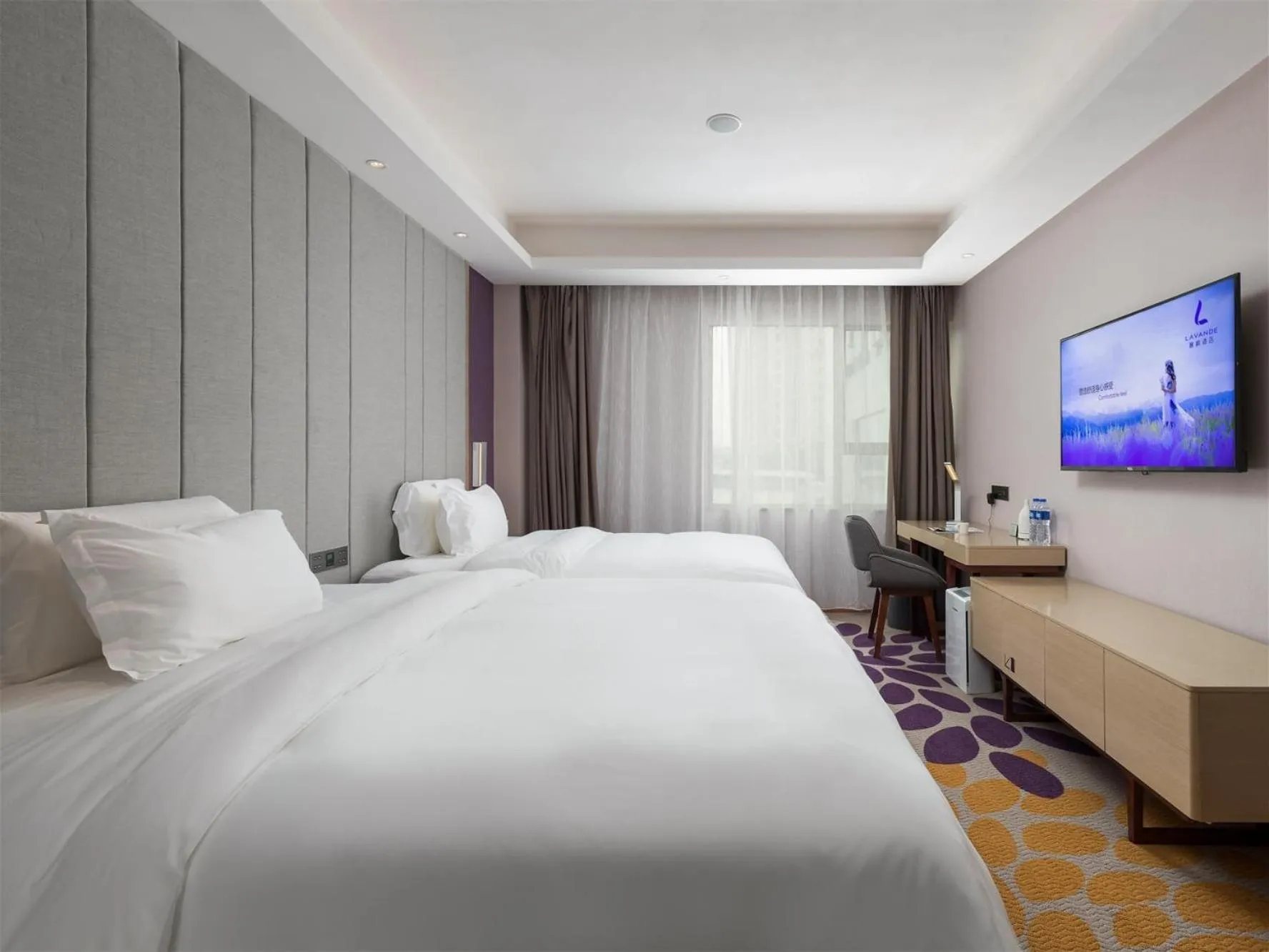 Bed in Lavande Hotel Guangzhou Sunac Cultural Tourism City Branch