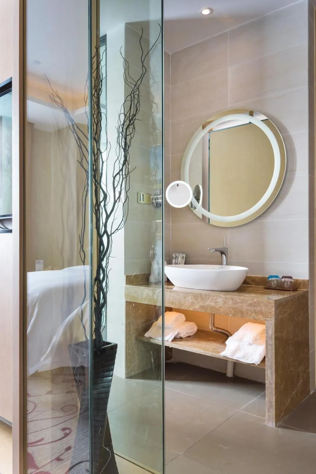 Bed in Lavande Hotel Guangzhou Sunac Cultural Tourism City Branch