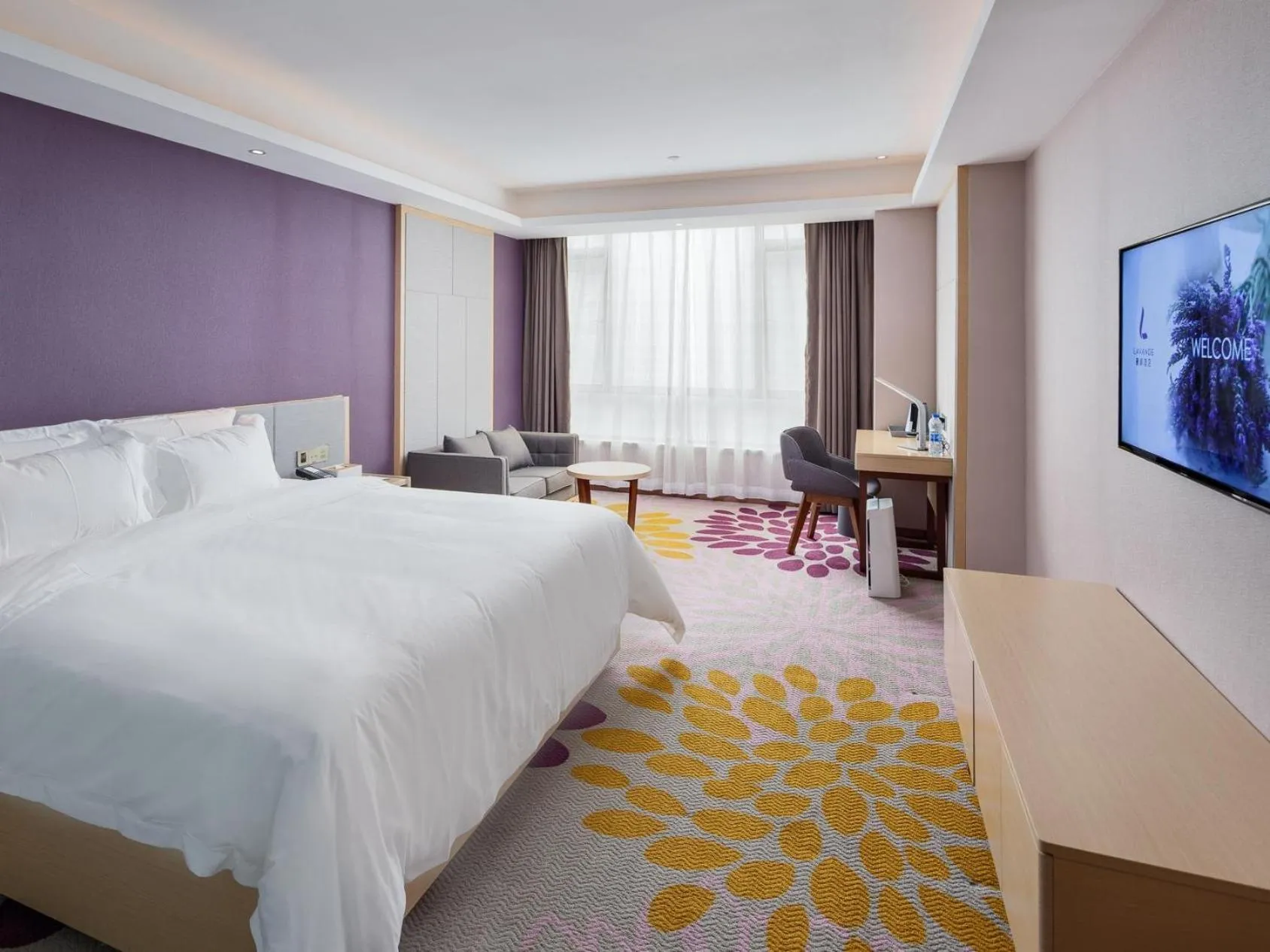 Bed in Lavande Hotel Guangzhou Sunac Cultural Tourism City Branch