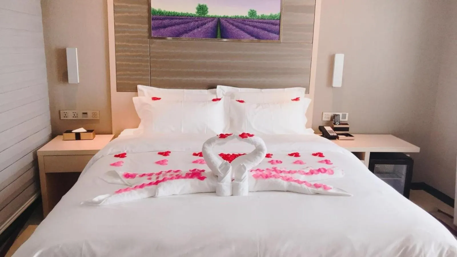 Bed in Lavande Hotels Xianning Tonghui Square Branch