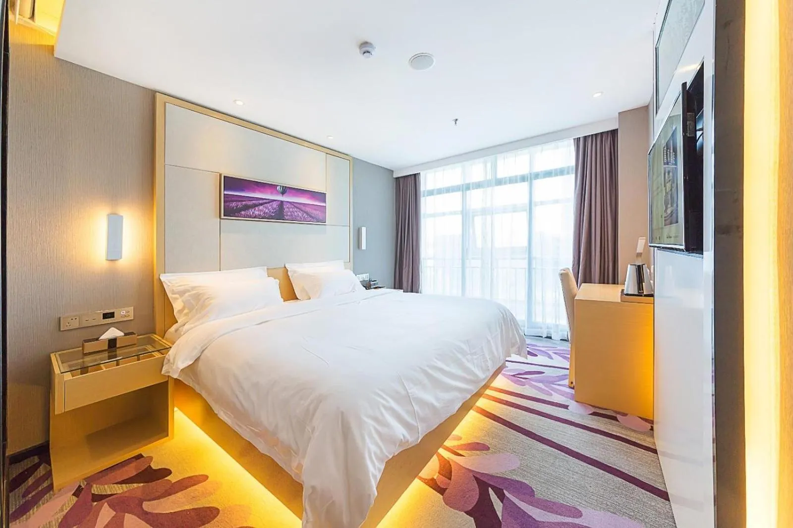 Bed in Lavande Hotels Weihai Weigao Square Branch