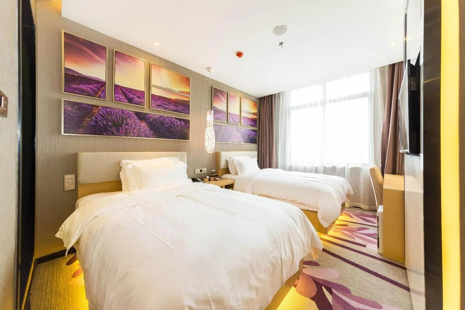 Bed in Lavande Hotels Weihai Weigao Square Branch