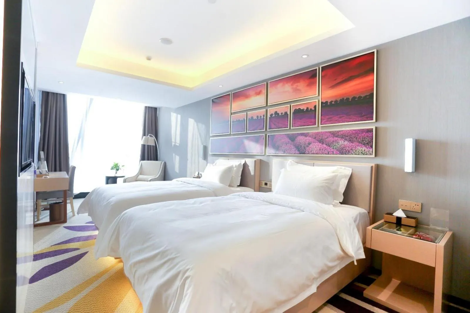 Bed in Lavande Hotel Shijiazhuang Zhonghua North Street Zhongchu Plaza Branch