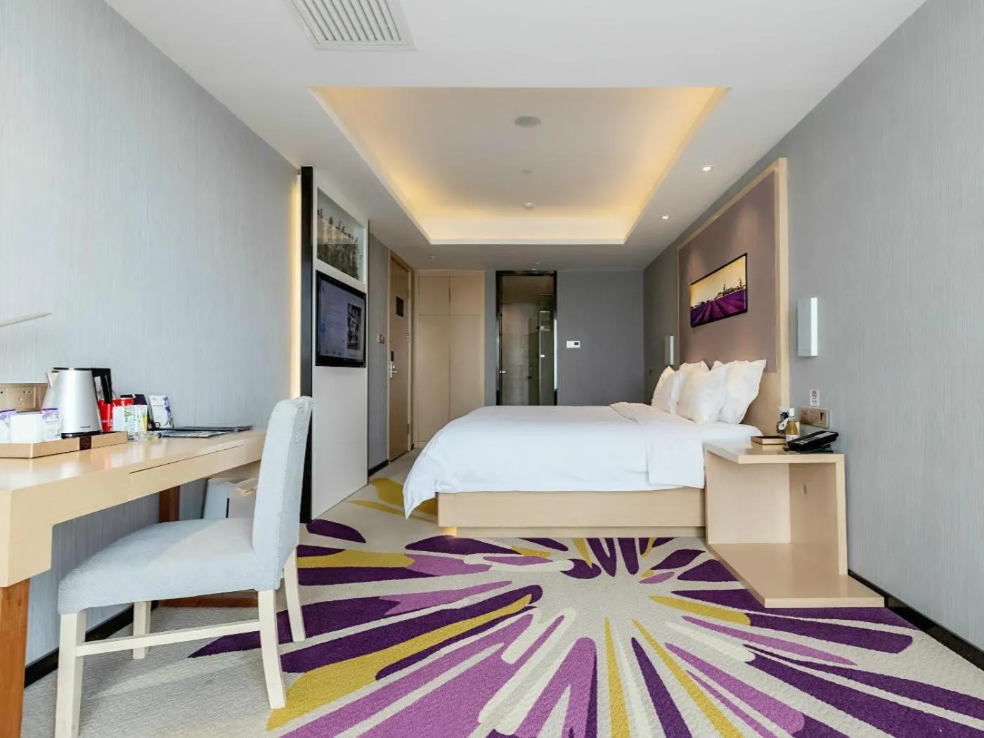 Bed in Lavande Hotel Shijiazhuang Zhonghua North Street Zhongchu Plaza Branch