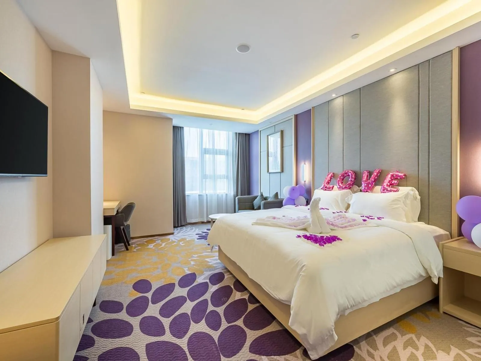 Bed in Lavande Hotel Xuzhou Junsheng Plaza