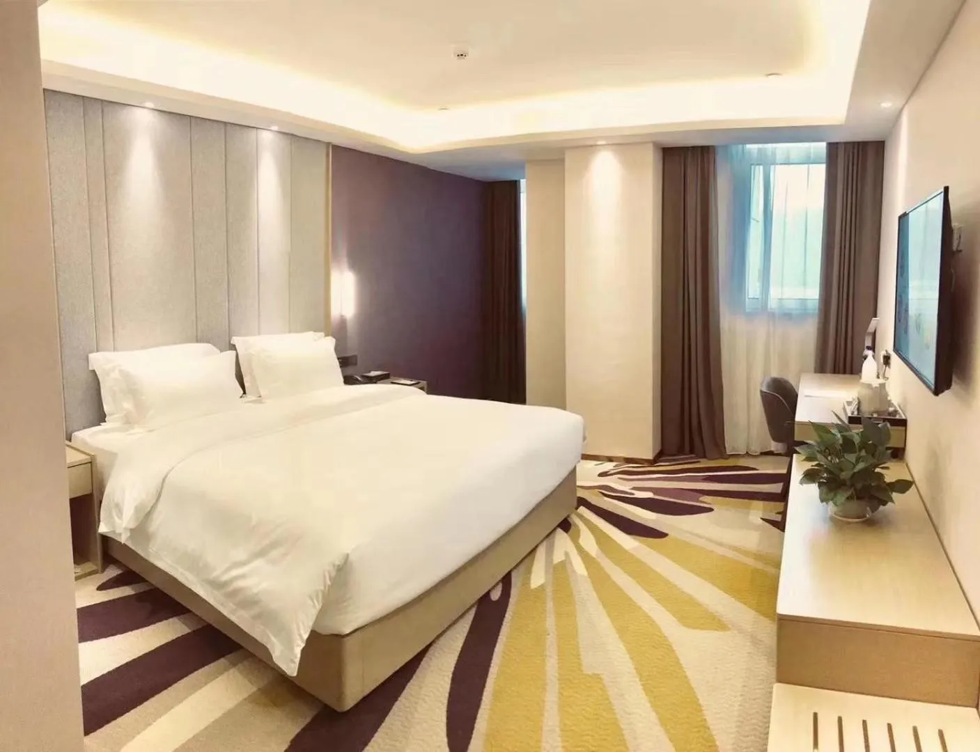Bed in Lavande Hotel Tangshan Convention and Exhibition Yuanyang City