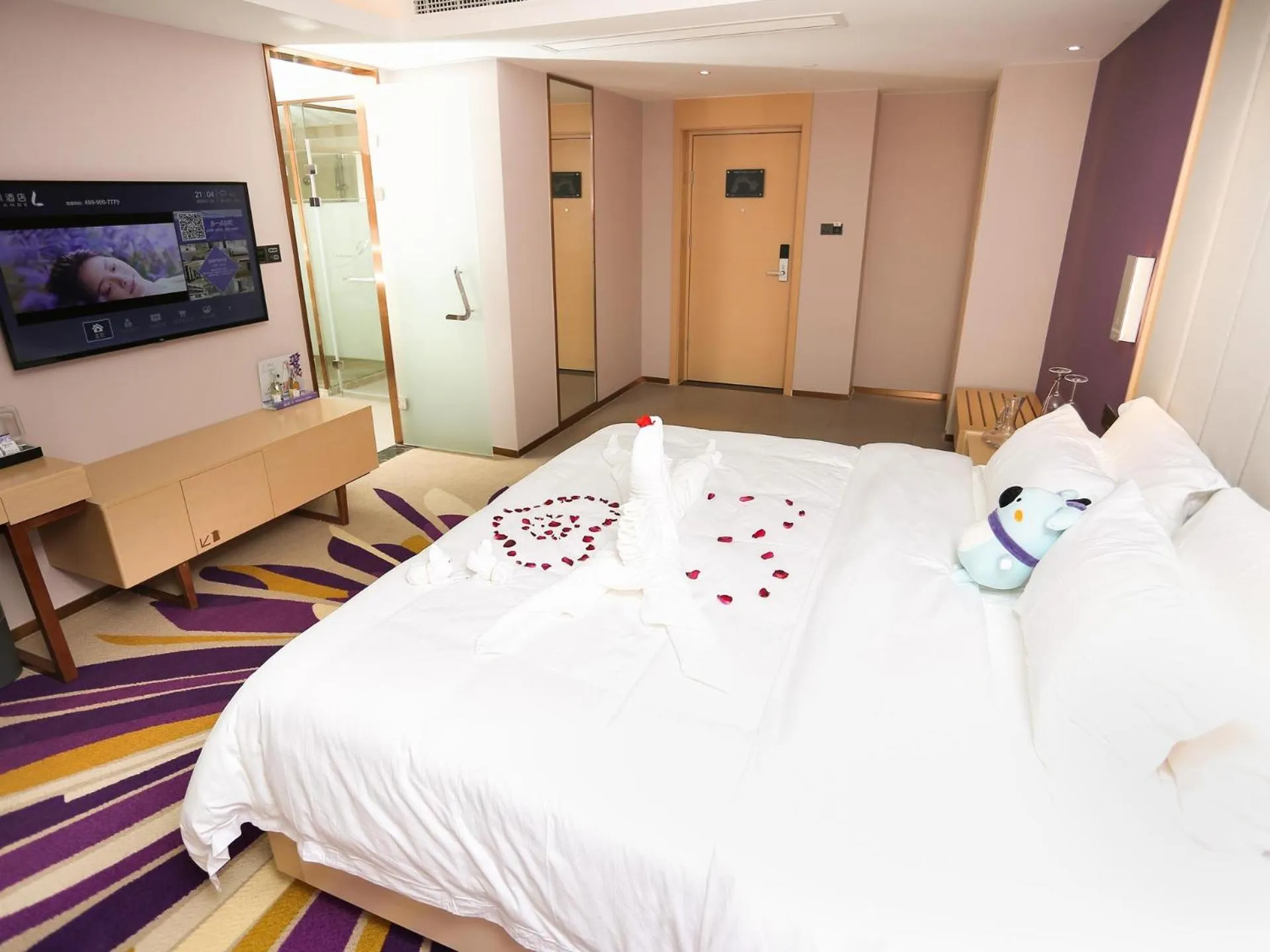 Bed in Lavande Hotel Zhoushan Putuo