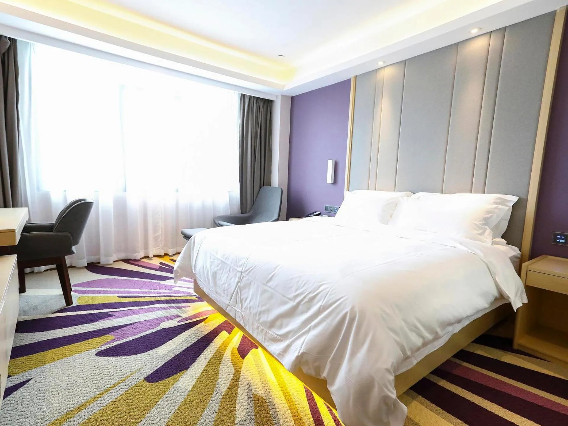 Bed in Lavande Hotel Jiujiang Jiujiang College