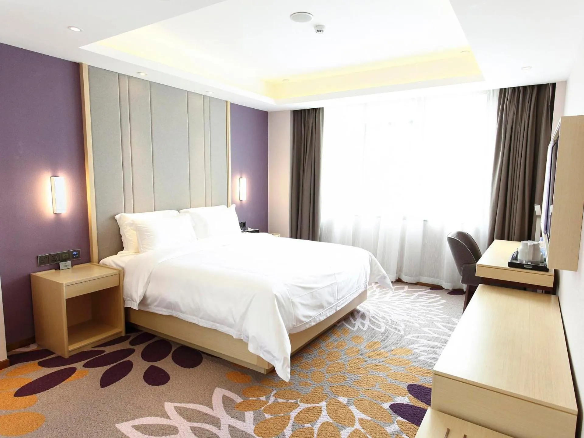 Bed in Lavande Hotel Jiujiang Jiujiang College