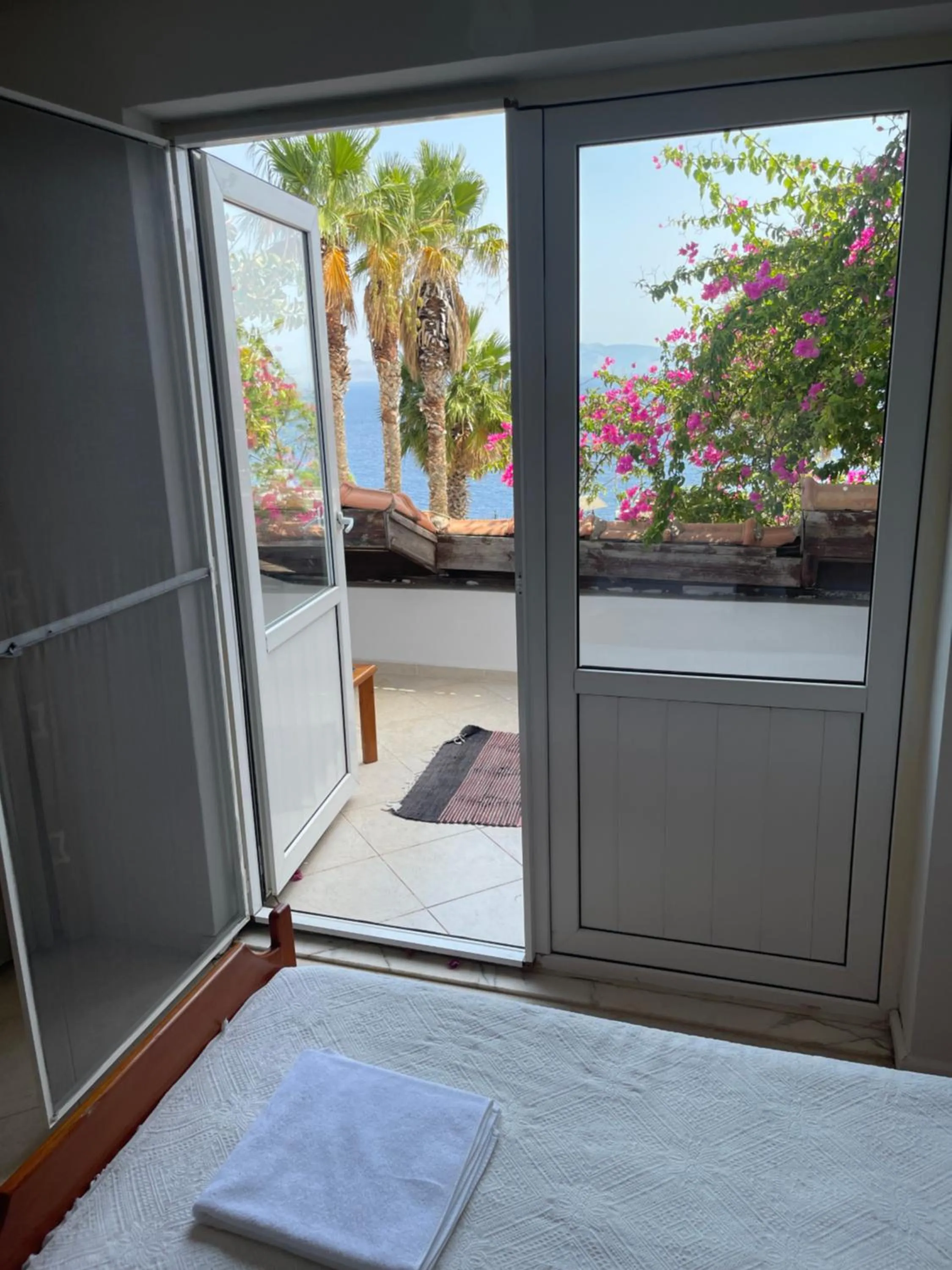 Bed in Datca Villa Carla Hotel