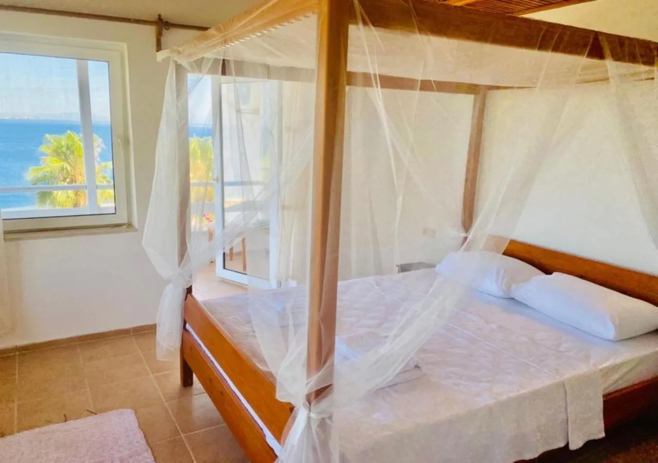 Bed in Datca Villa Carla Hotel