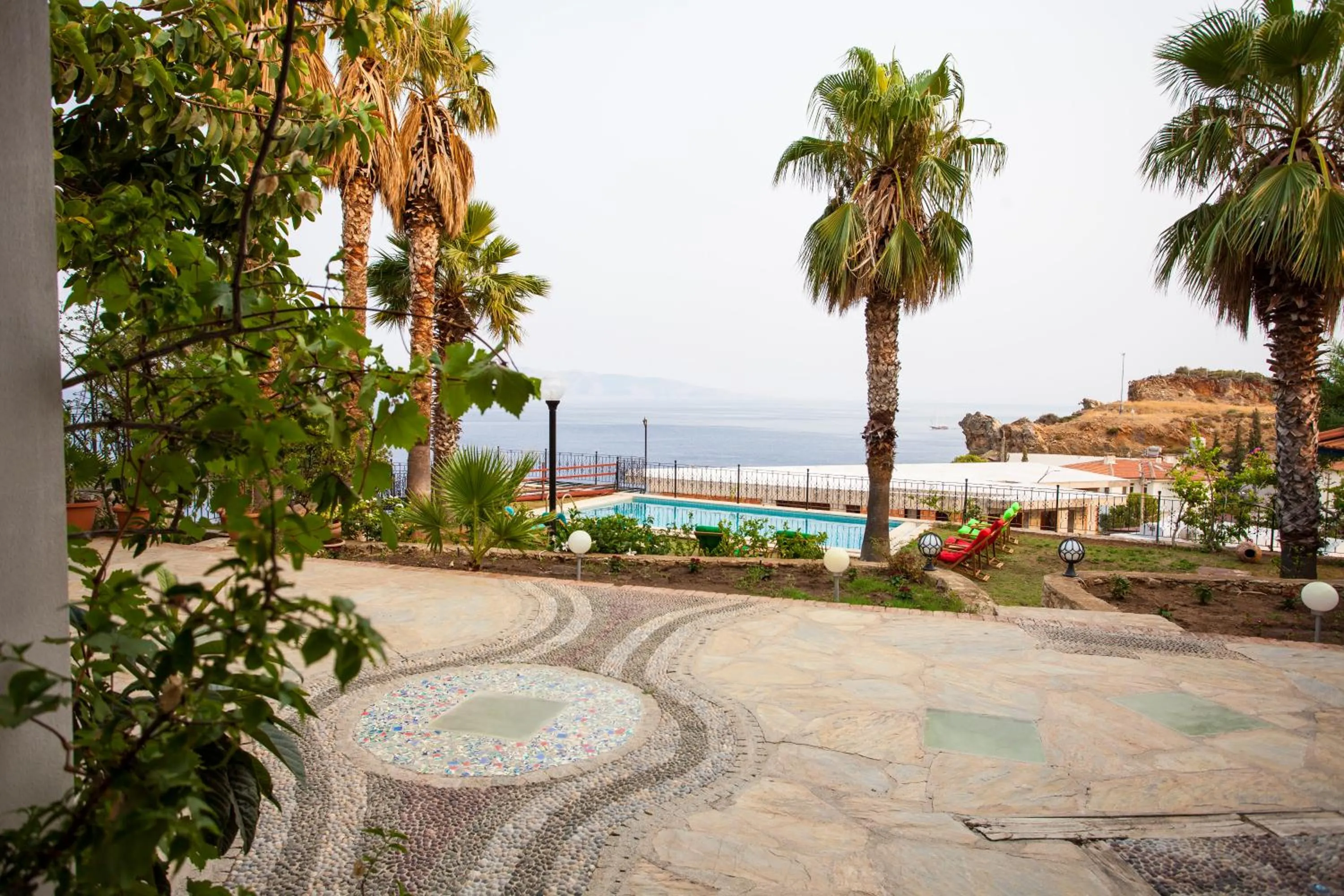 Pool view in Datca Villa Carla Hotel