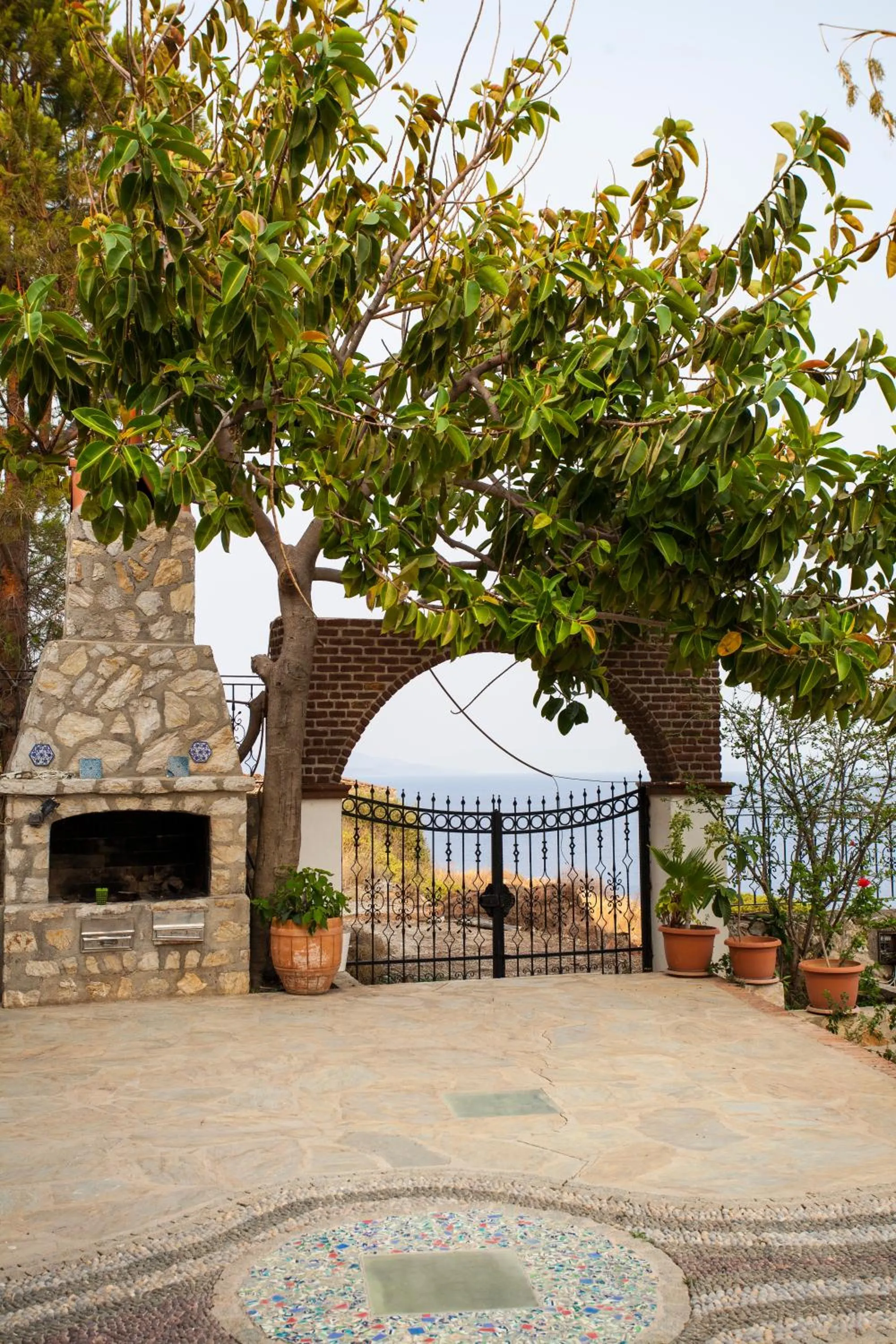 BBQ facilities in Datca Villa Carla Hotel