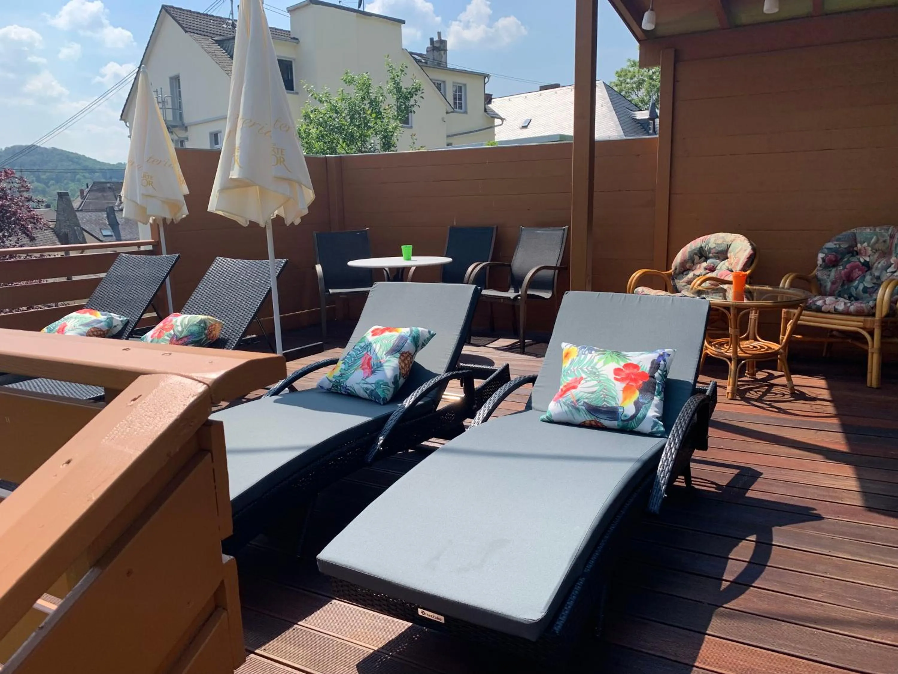 sunbed in Hotel Garni Maaß