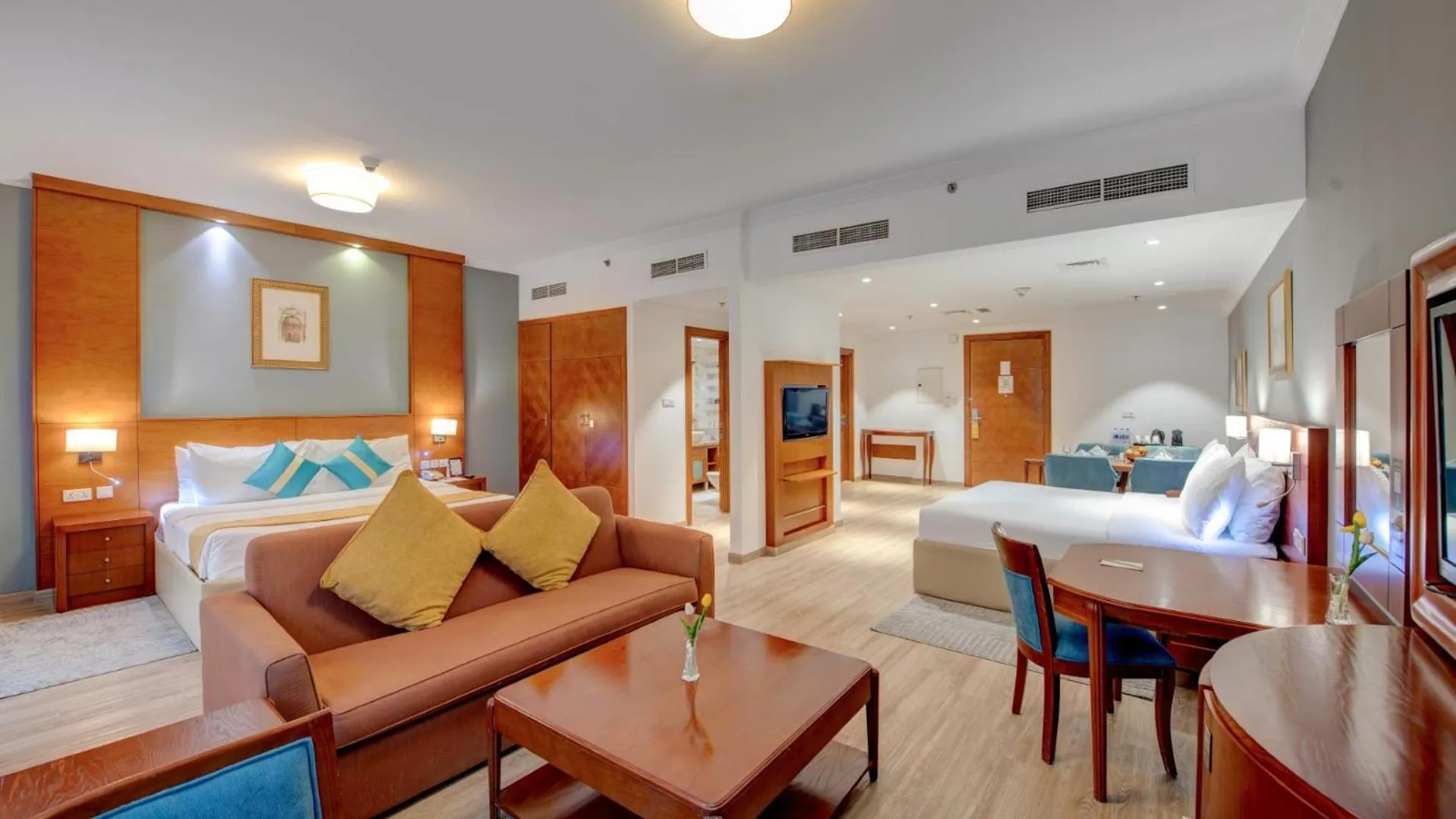 Seating area in Donatello Hotel