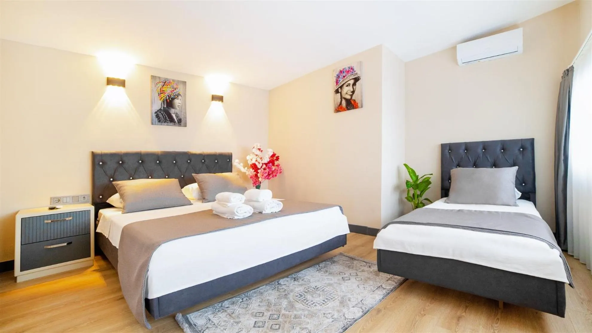 View (from property/room), Bed in Blue Marina Hotel & Spa